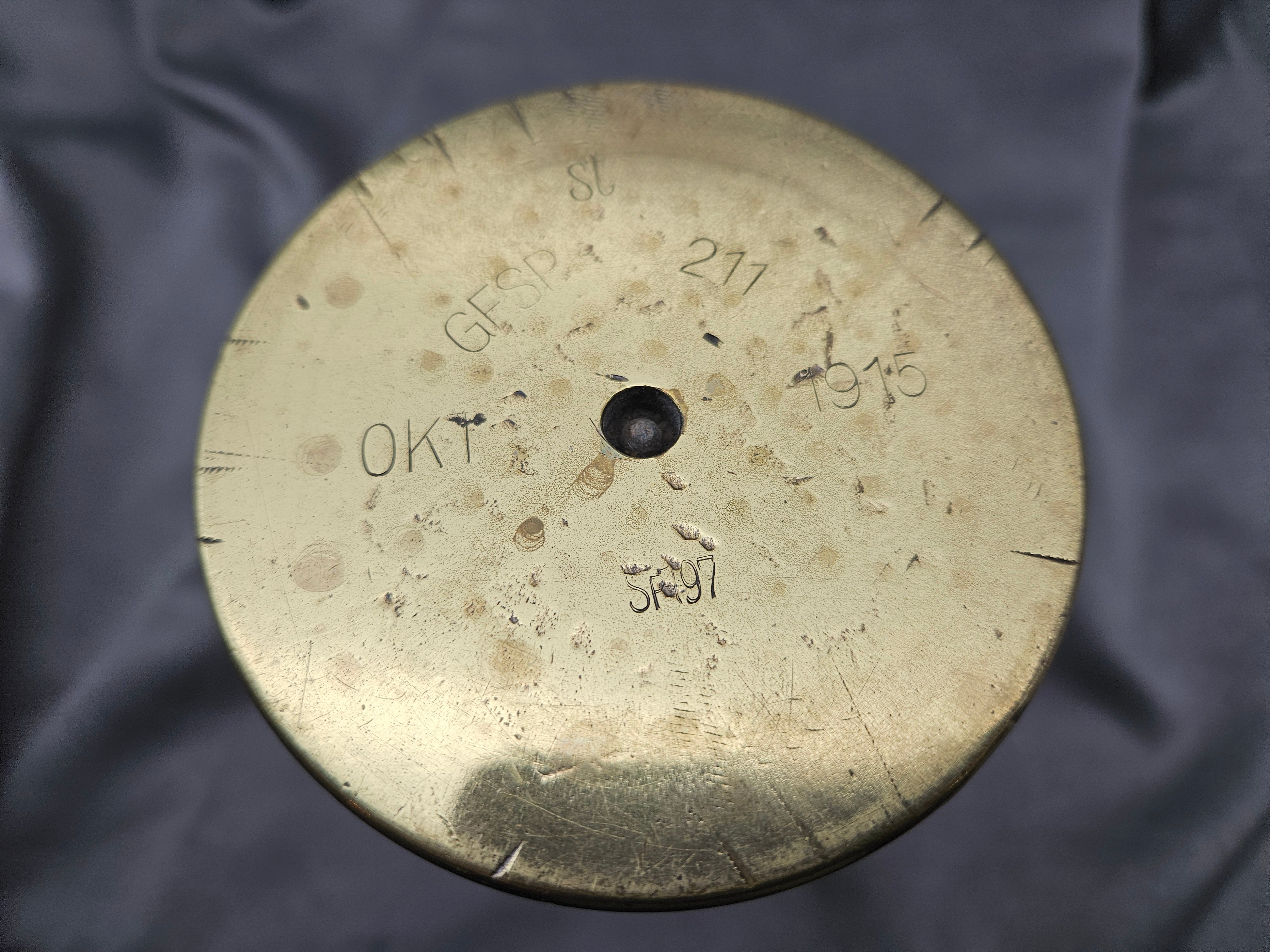 Original WWI Trench Art Artillery Shell 1918 — image 2