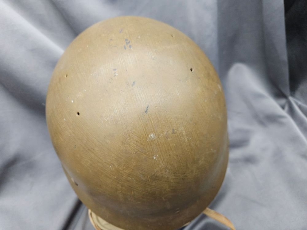 WWII Japanese Army Helmet and Hat with Display Collar — image 4