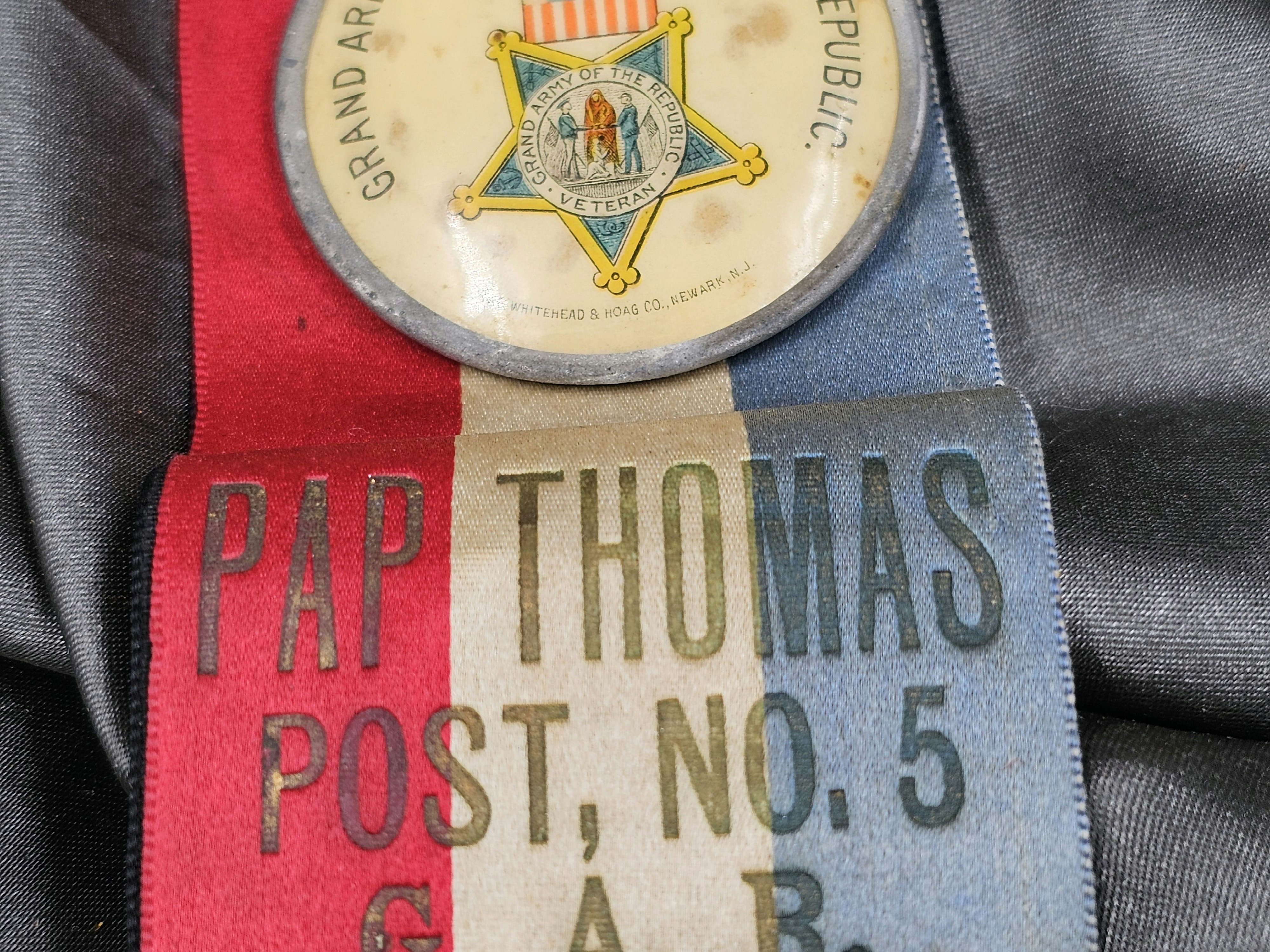 CIVIL WAR VETERAN GAR IN MEMORIAM RIBBON — image 2