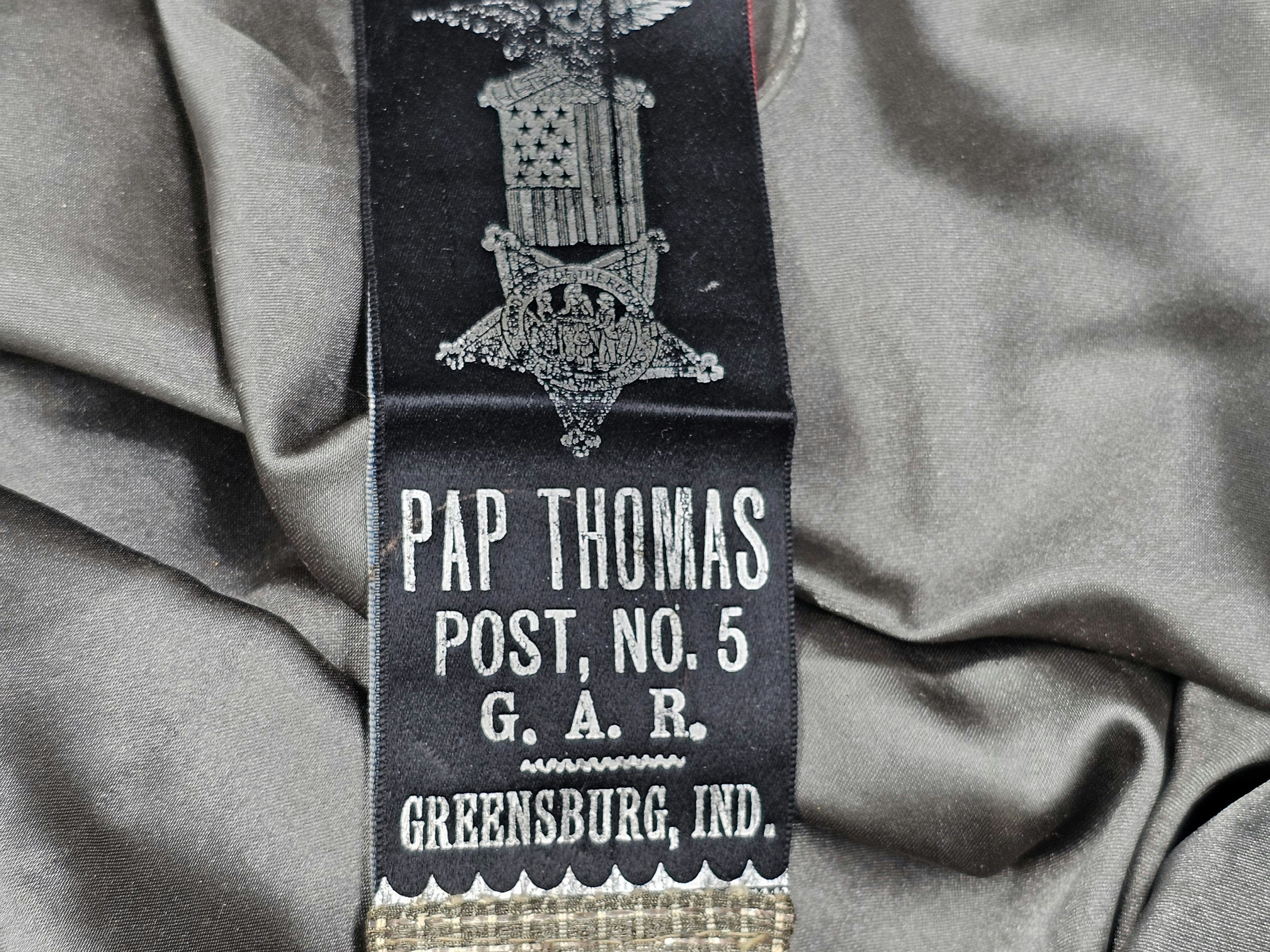 CIVIL WAR VETERAN GAR IN MEMORIAM RIBBON — image 4