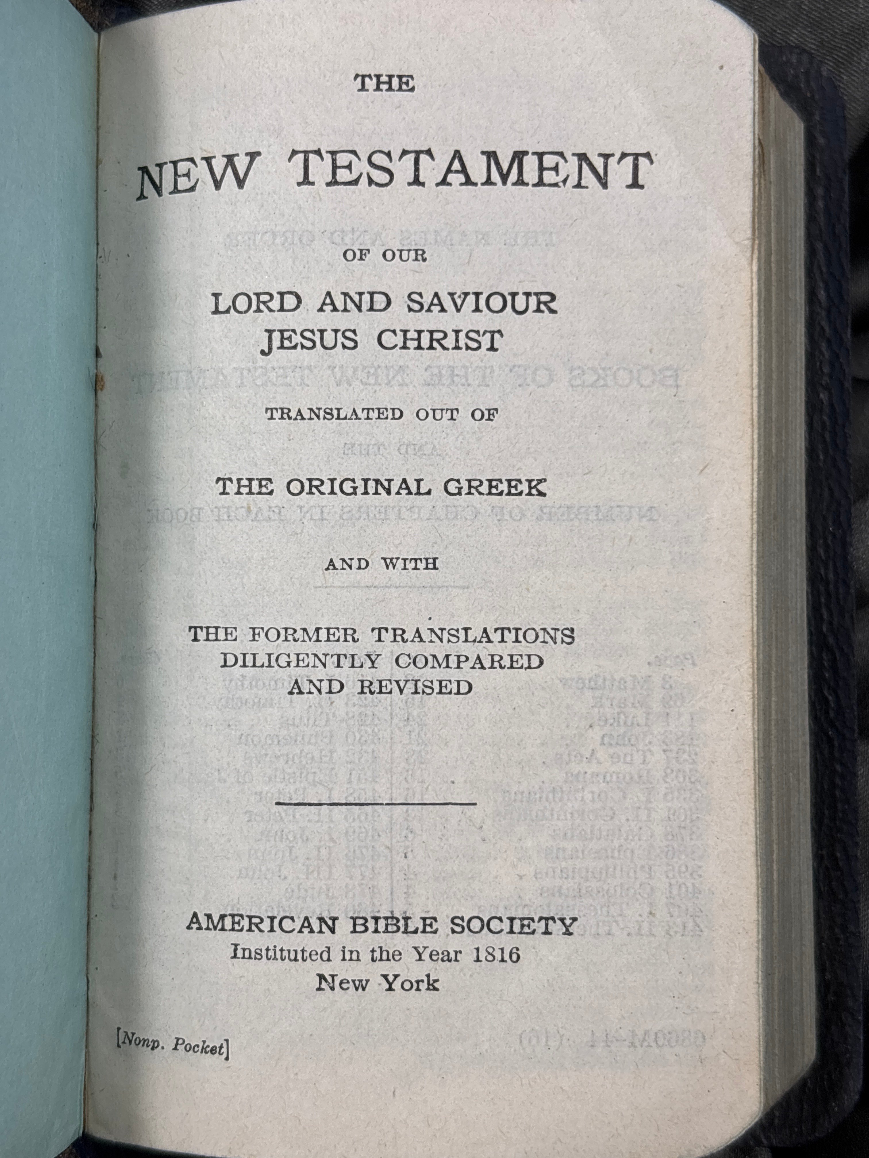 WWII ERA NURSE CADET NEW TESTAMENT — image 3