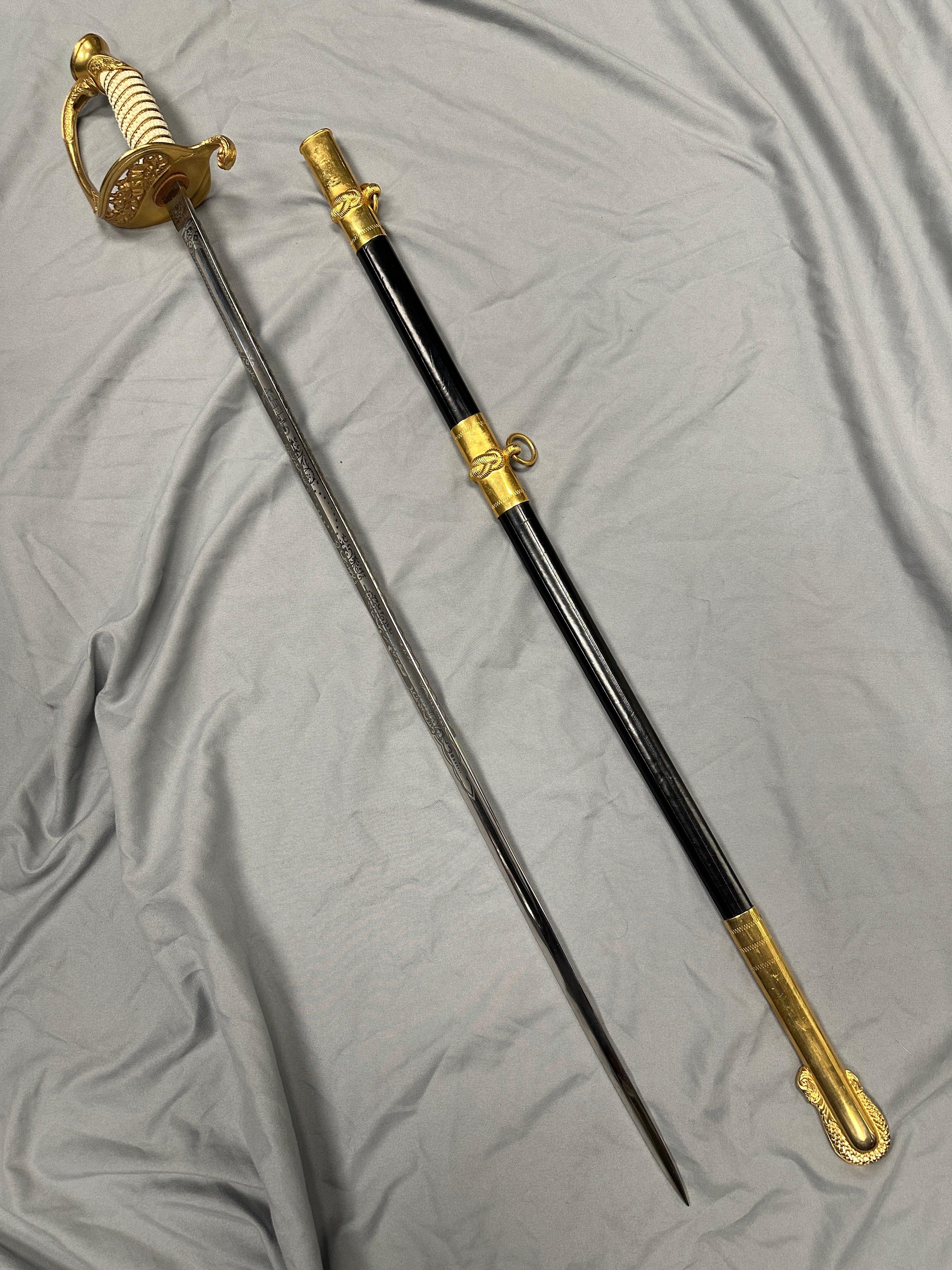 1950's-1960's US NAVY GEMSCO CEREMONIAL SWORD — image 2