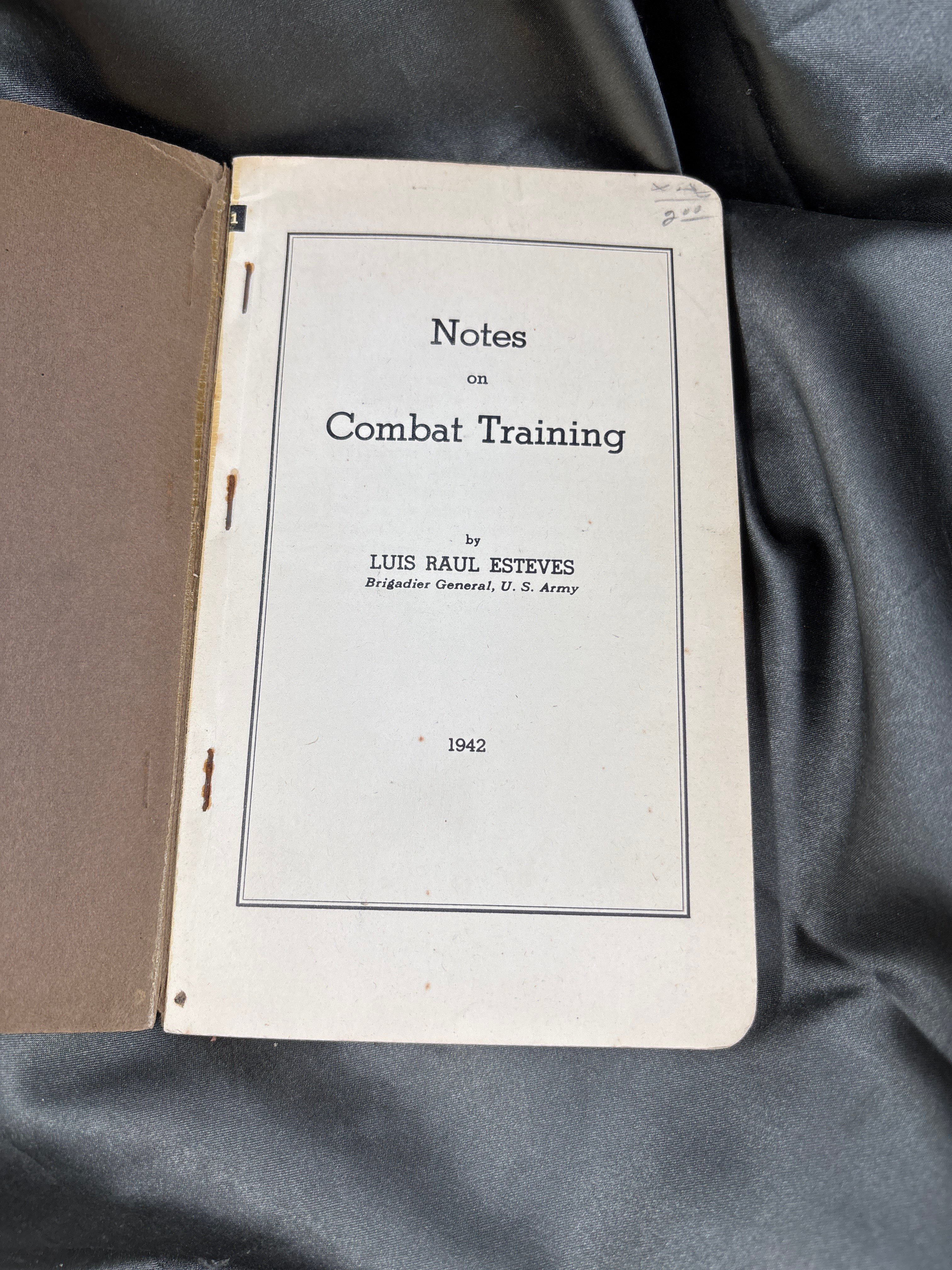 WWII US COMBAT TRAINING MANUAL — image 2