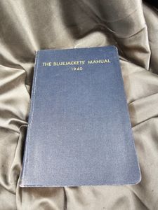 WWII ERA 1940 EDITION NAVY BLUEJACKET MANUAL