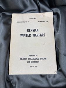 WWII GERMAN WINTER WARFARE MANUAL