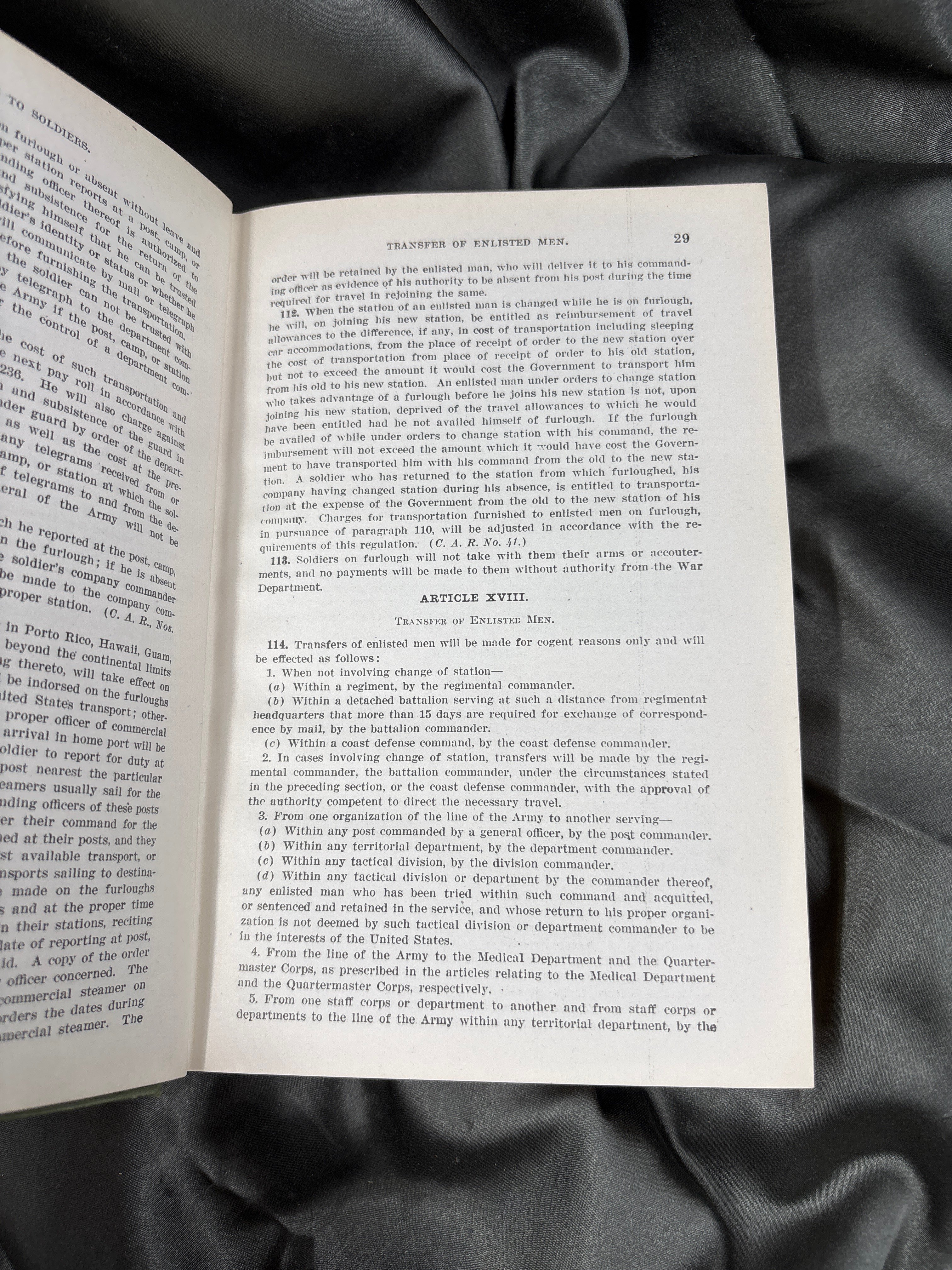 WWI ERA 1913 US ARMY REGULATIONS MANUAL — image 3
