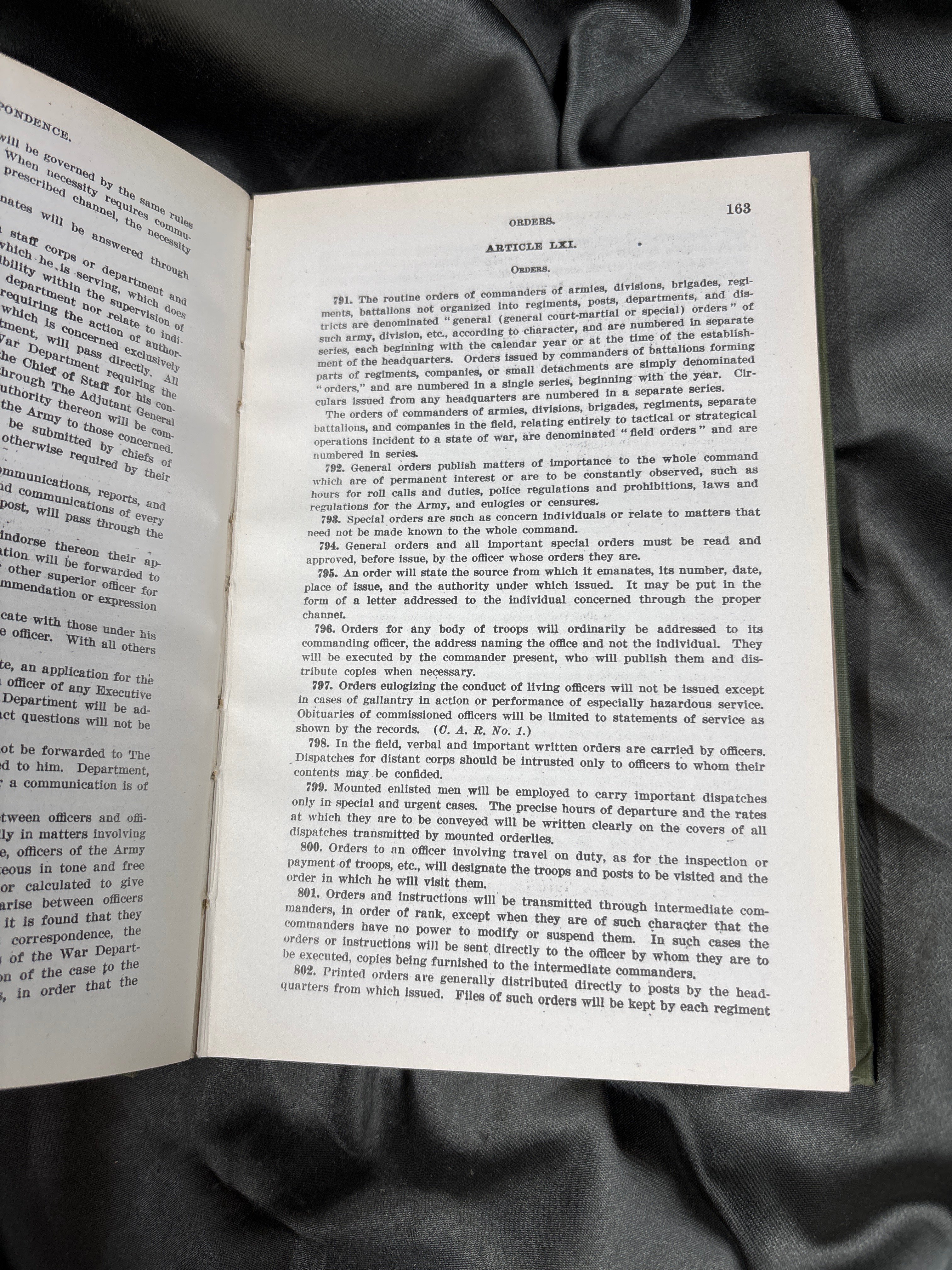 WWI ERA 1913 US ARMY REGULATIONS MANUAL — image 4