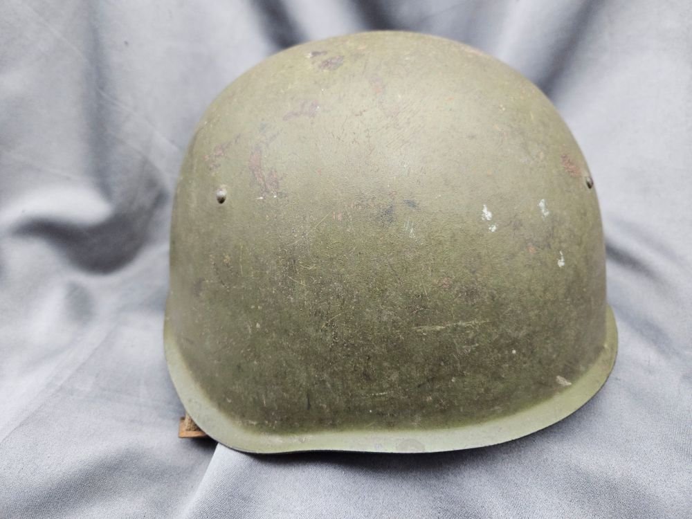 WWII Russian Soviet SSh-39 Steel combat Helmet. — image 2