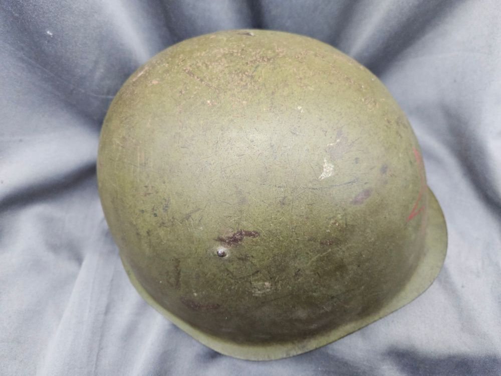 WWII Russian Soviet SSh-39 Steel combat Helmet. — image 6