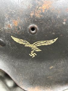 WWII GERMAN LUFTWAFFE SINGLE DECAL HELMET