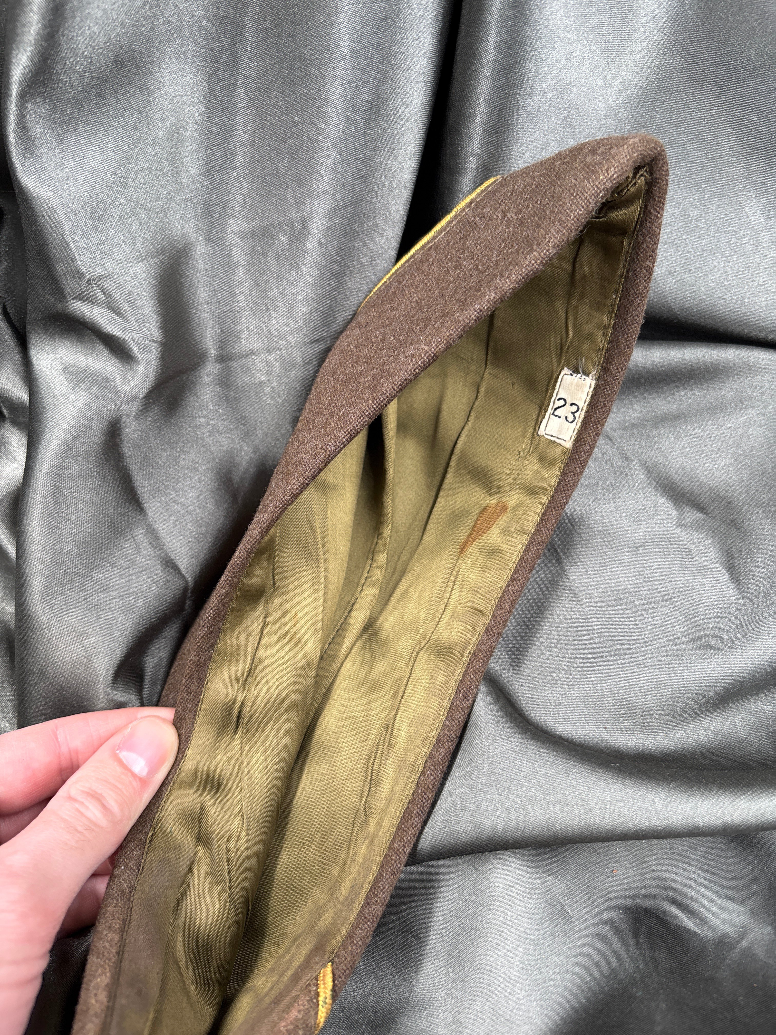 WWII US WOMENS ARMY CORPS ENLISTED OVERSEAS CAP SIZE 23 — image 4