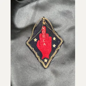 US MARINE CORPS KOREA NOVELTY PATCH WITH BULLION THREAD