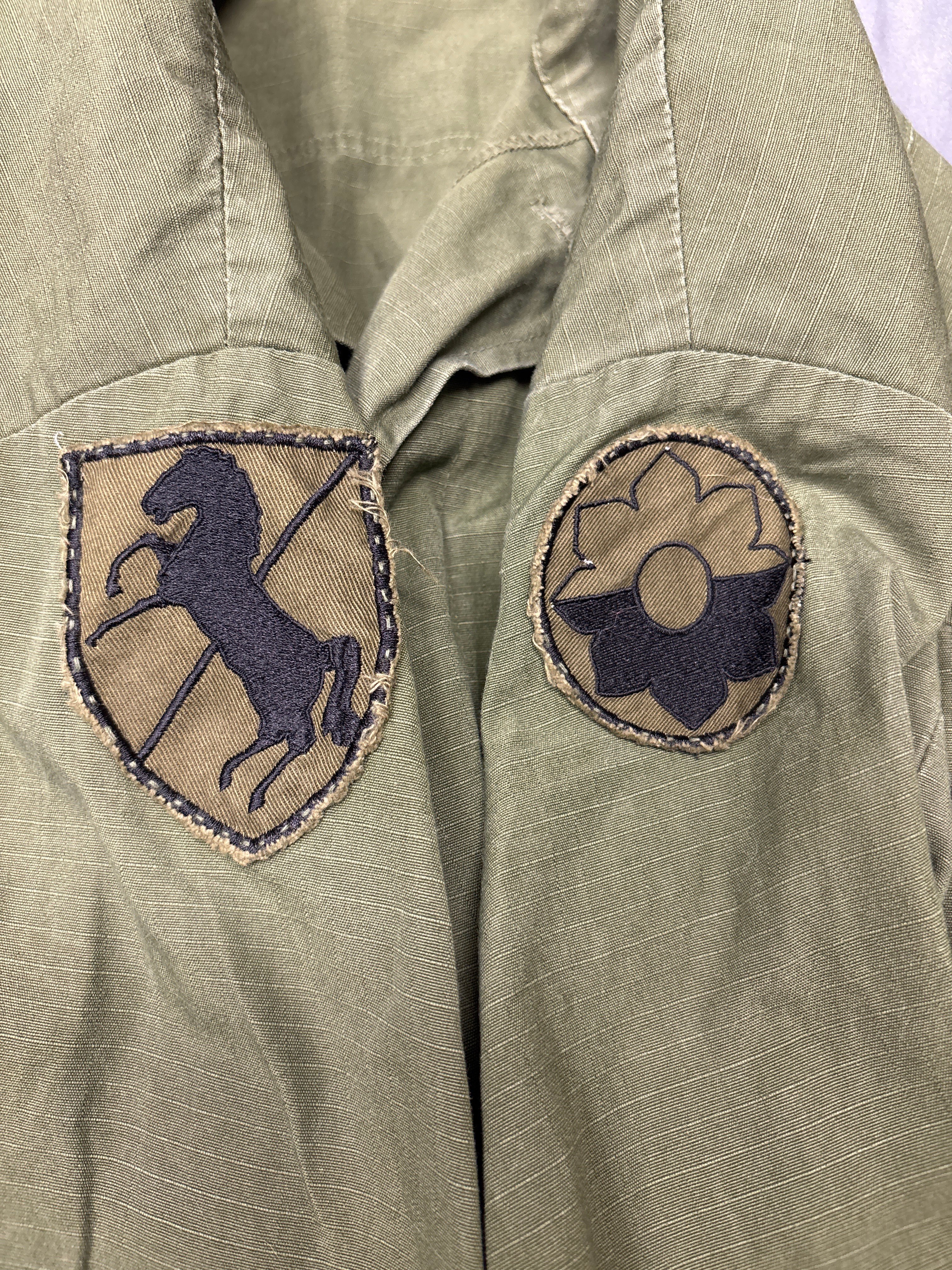VIETNAM WAR ERA 9TH ID JUNGLE JACKET LARGE LONG — image 5