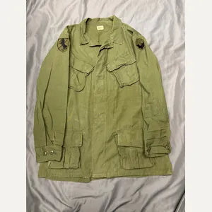 VIETNAM WAR ERA 9TH ID JUNGLE JACKET LARGE LONG