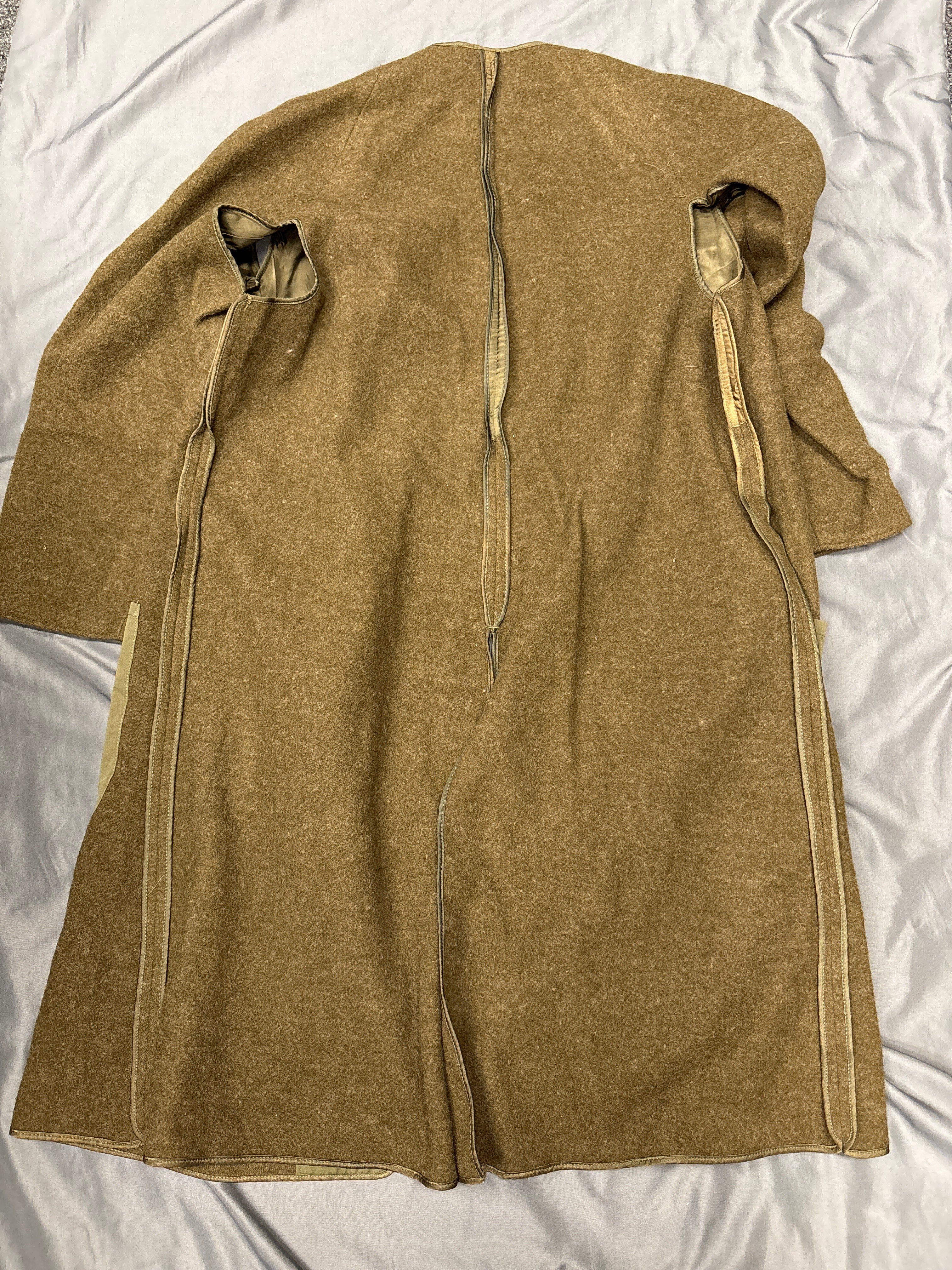 WWII US OFFICER OVERCOAT WOOL LINER SIZE 36R — image 5