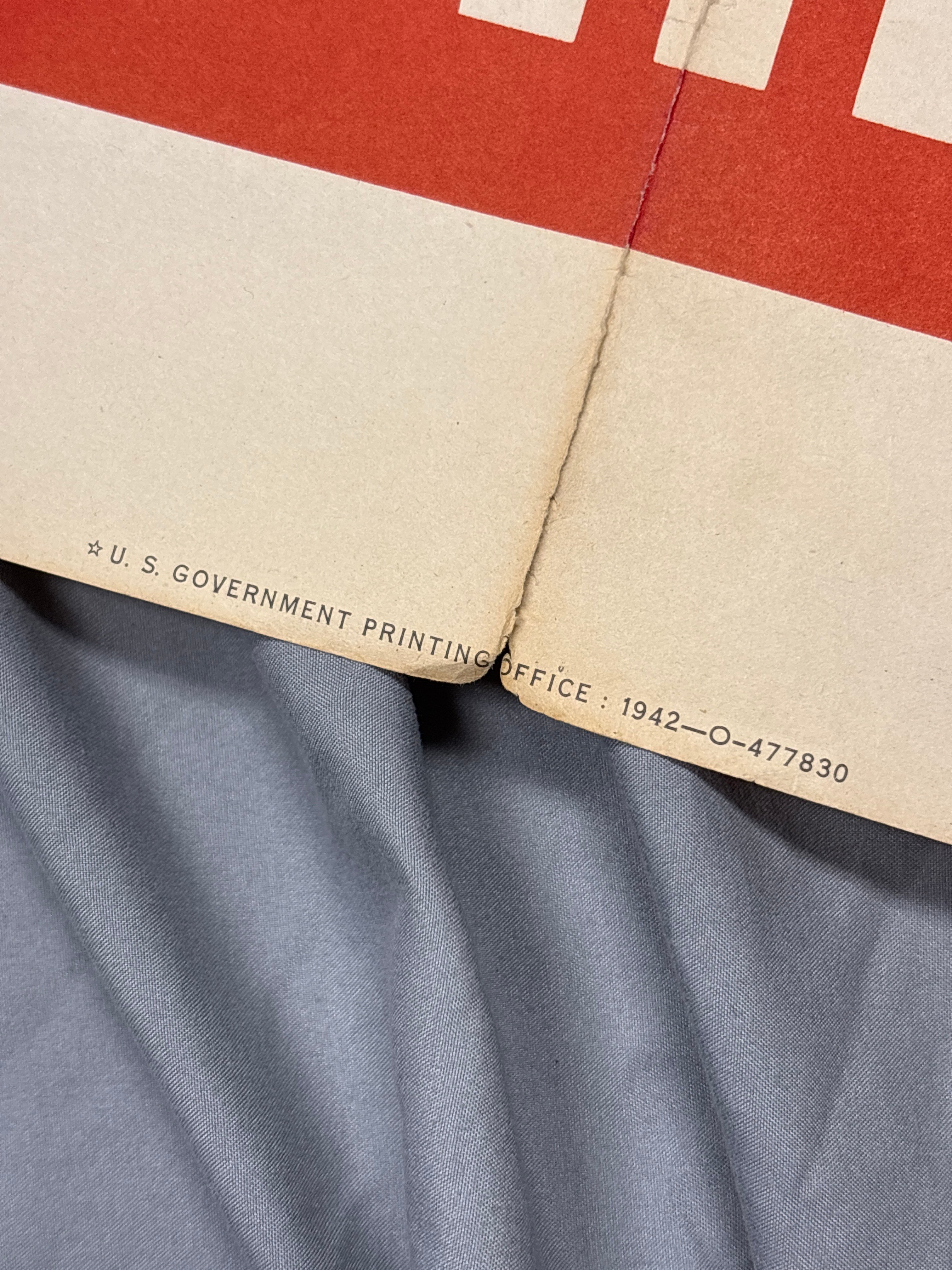 WWII WAR PRODUCTION PROPAGANDA POSTER — image 3