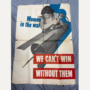 WWII WAR PRODUCTION PROPAGANDA POSTER