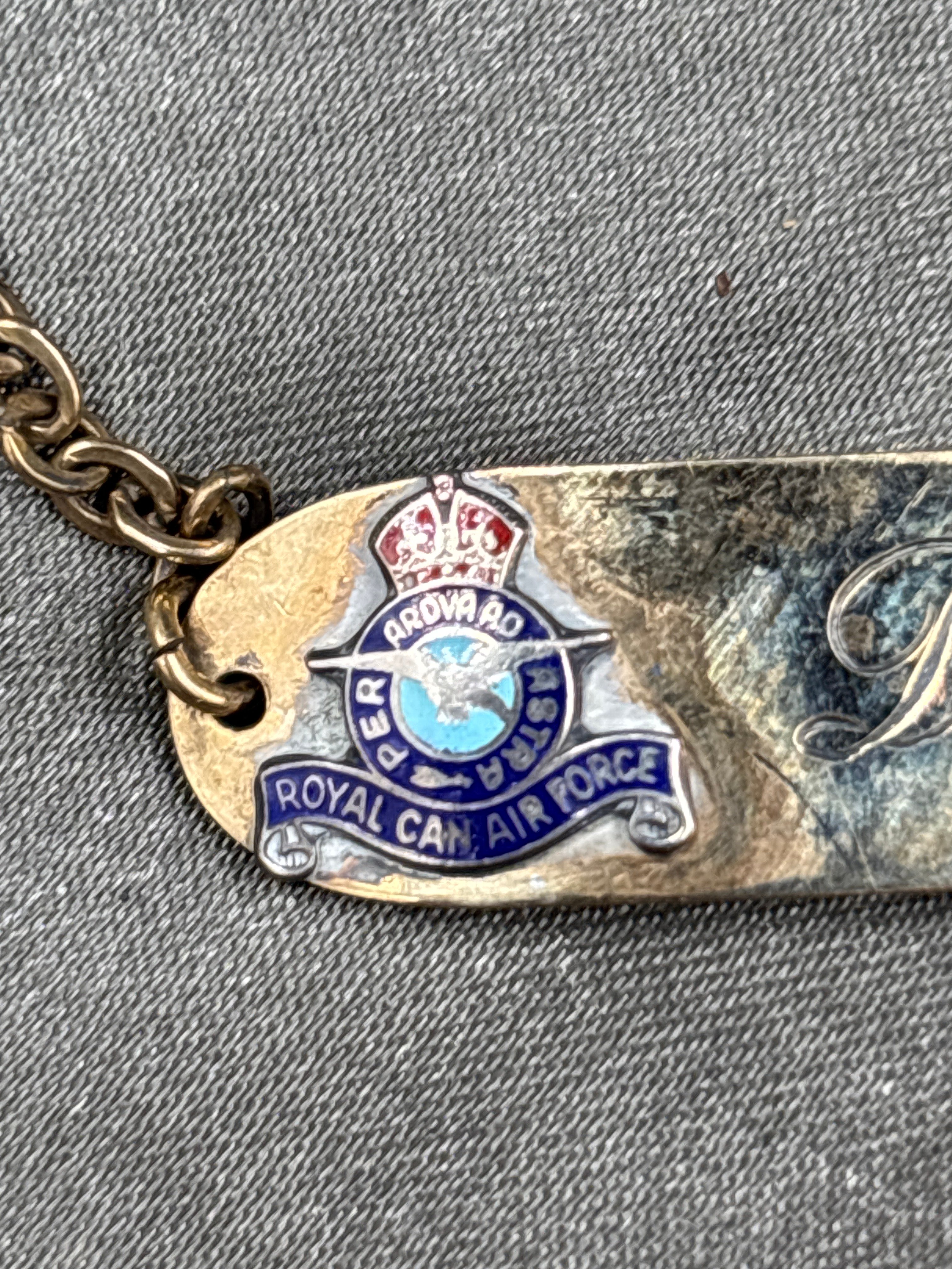 WWII ROYAL CANADIAN AIR FORCE SWEETHEART BRACELET — image 3