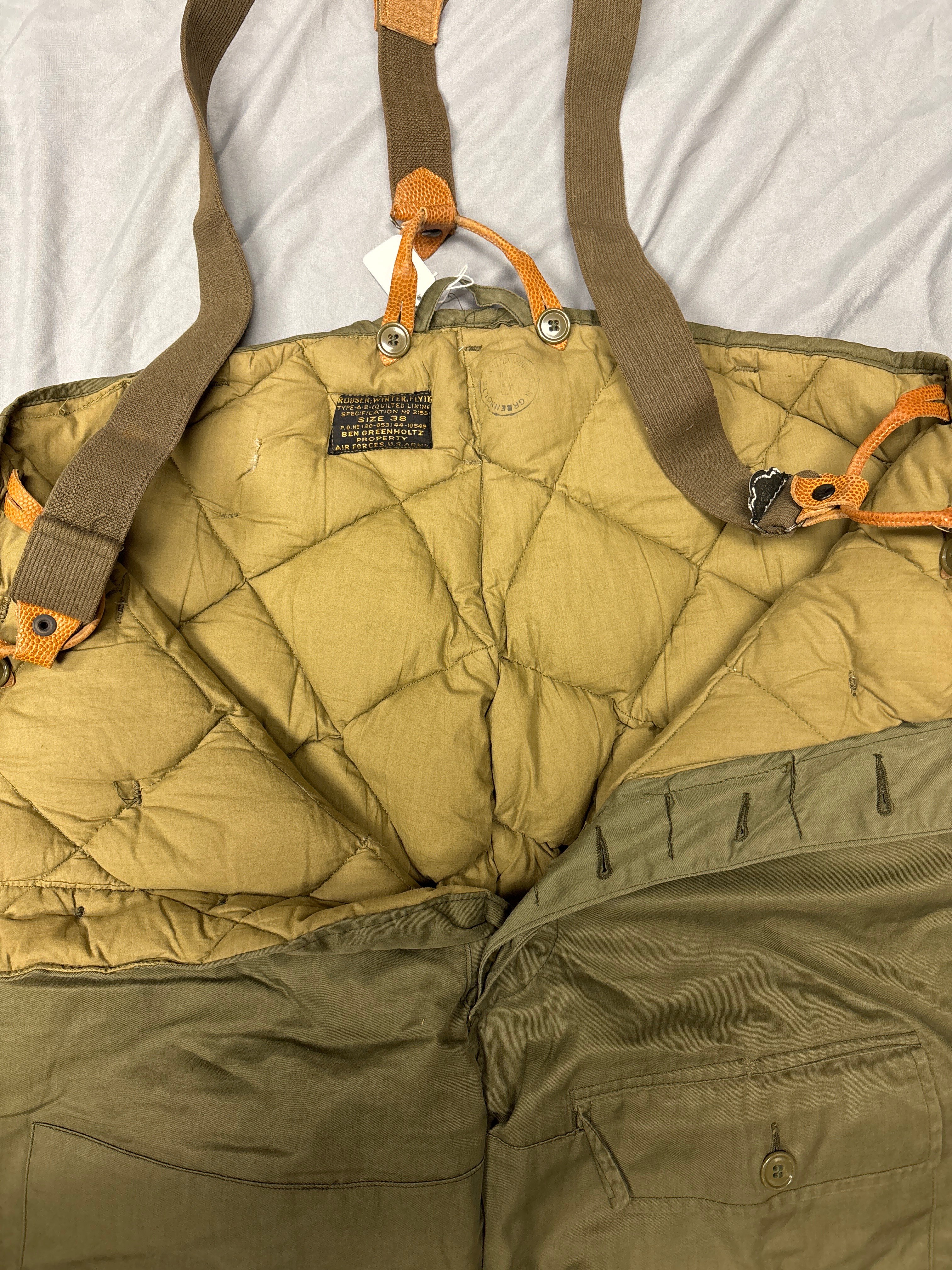 WWII US TYPE-A-8 WINTER FLYING TROUSER SIZE 38 — image 4