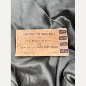WWII US COMBINATION SCORE BOOK