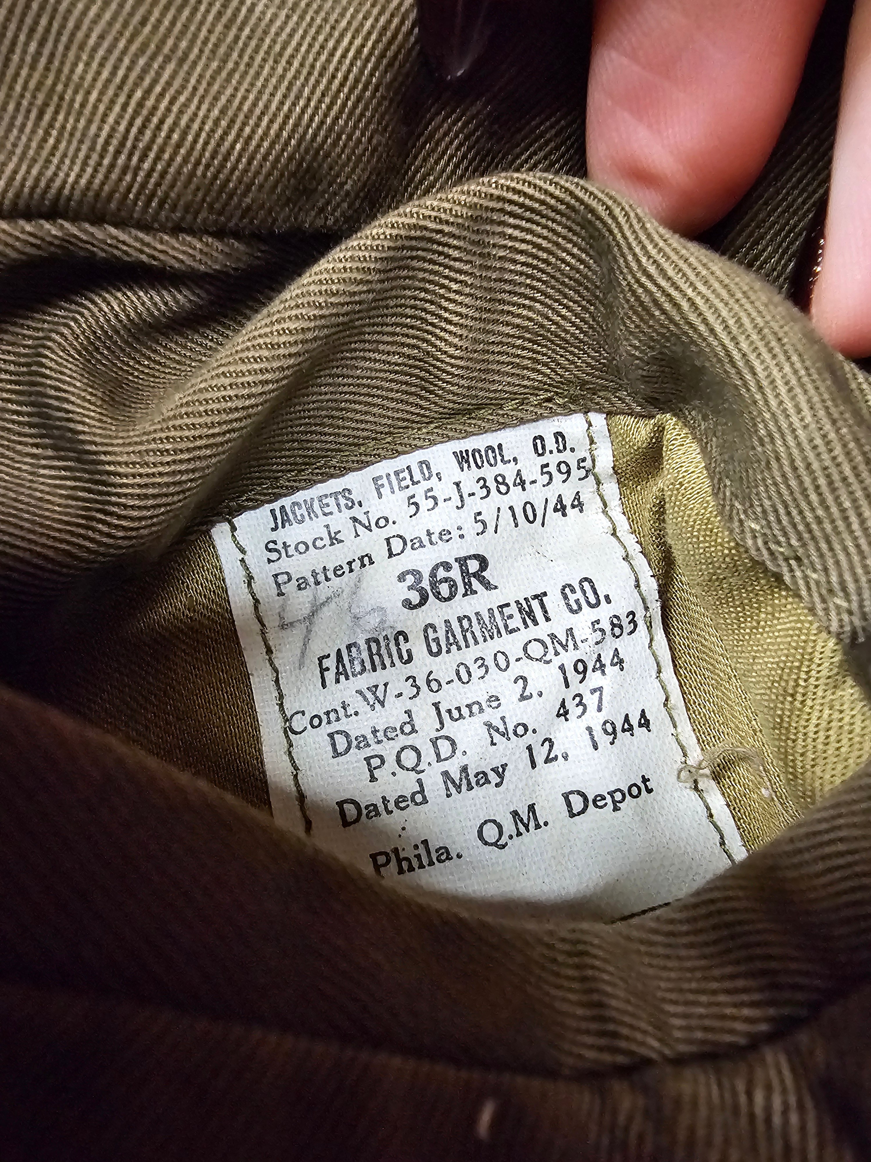 WWII ENLISTED 9th AIR CORPS/ARMY IKE JACKET SIZE 36R — image 6