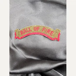 Korean War Era 40th Infantry Division Ball of Fire Scroll …