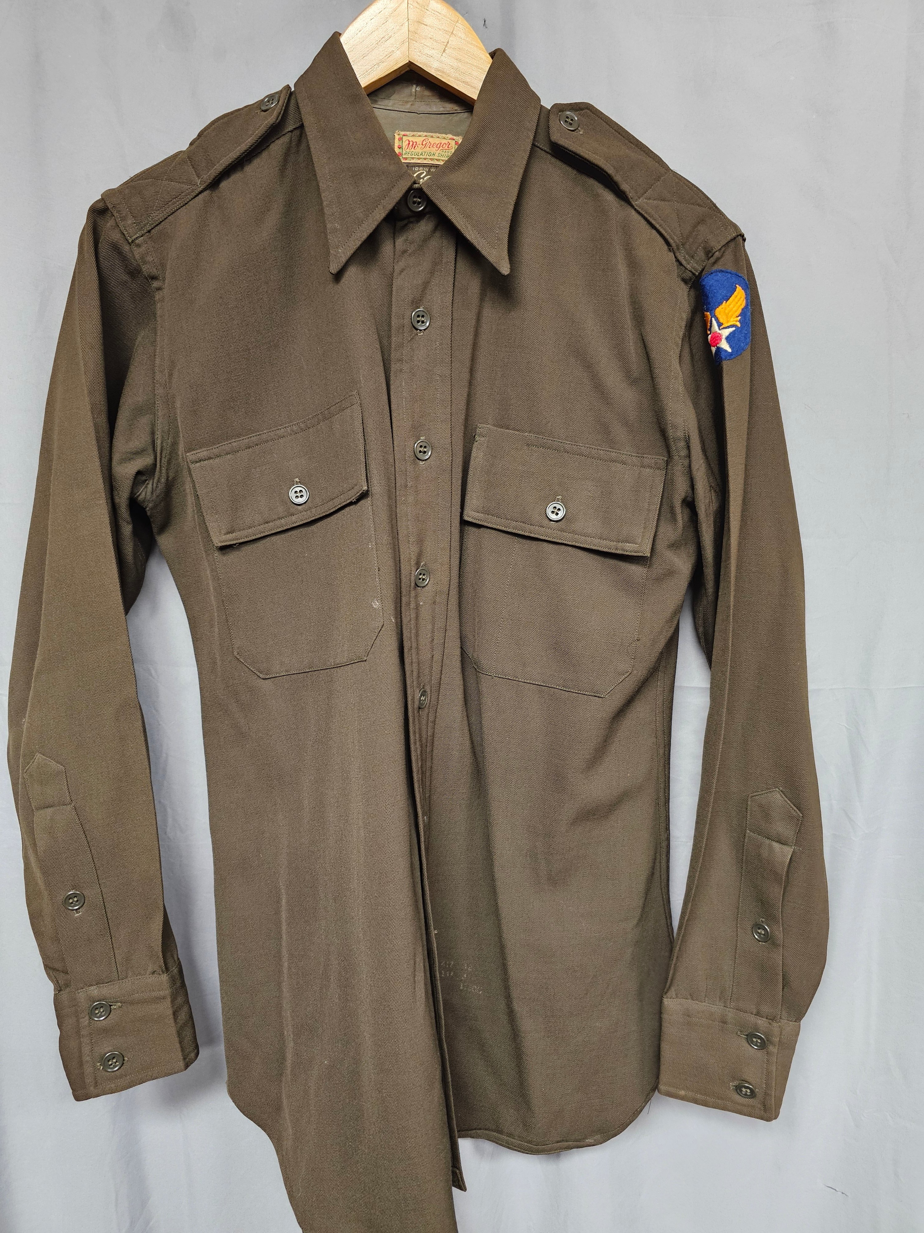 WWII 2ND AIR FORCE OFFICER CLASS A JACKET SIZE — image 10