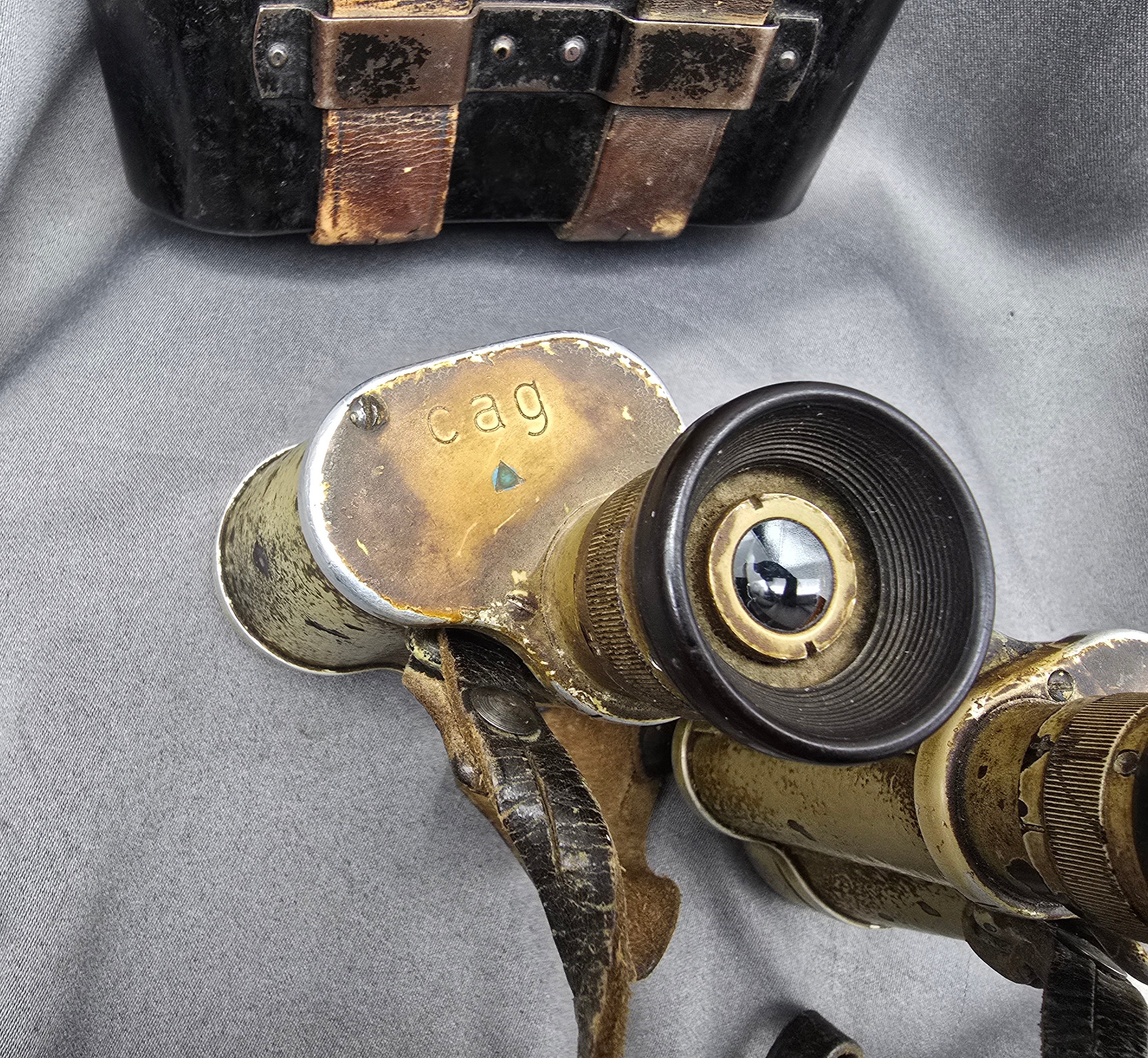 WWII German 6x30 Binoculars with Case — image 2