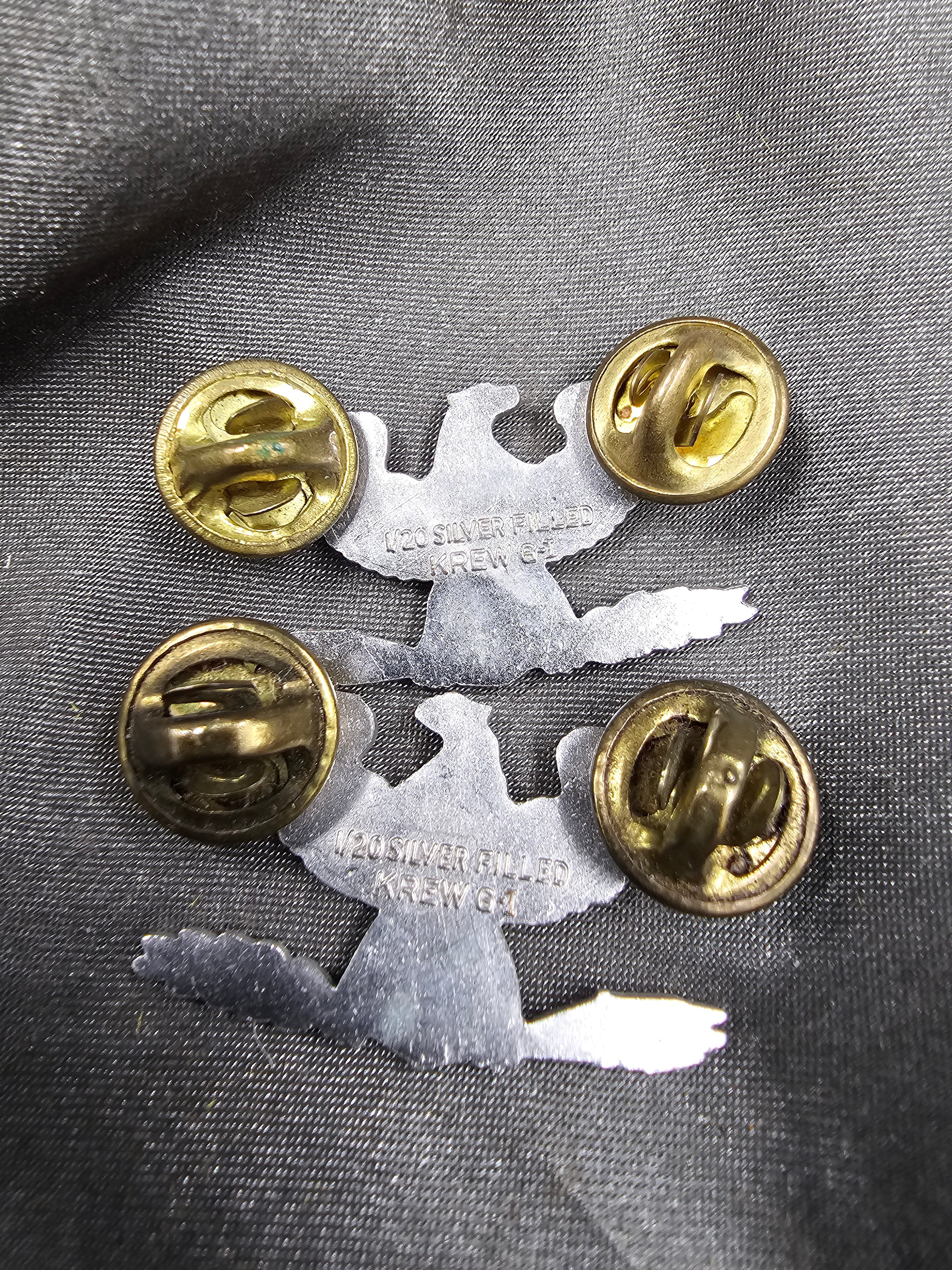 VIETNAM WAR ERA SILVER FILLED COLONEL EAGLES — image 4