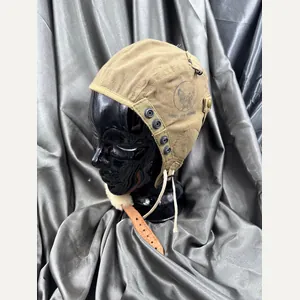 WWII AIR CORPS A-9 SUMMER FLIGHT HELMET SIZE MEDIUM