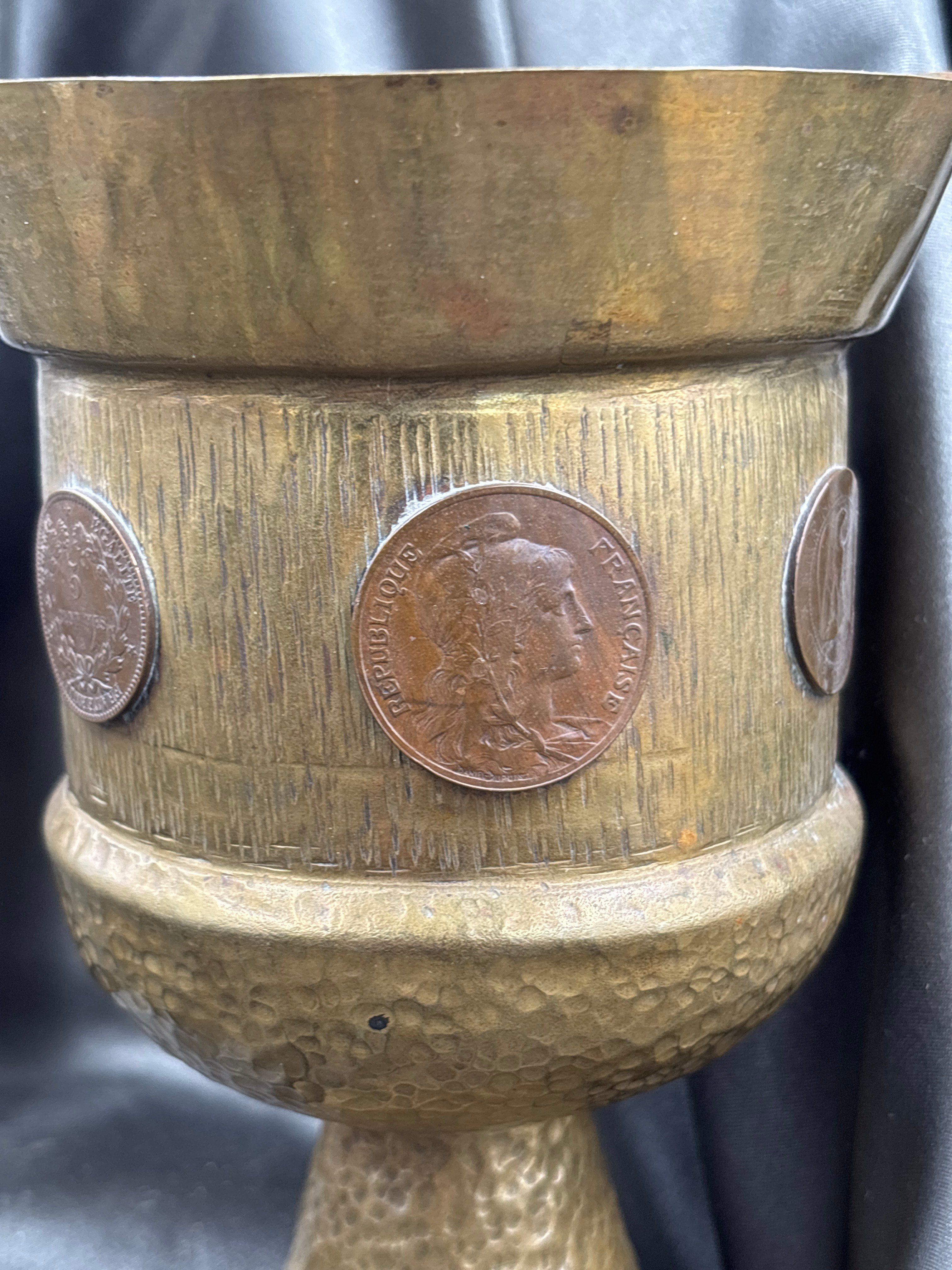 WWI TRENCH ART VASE — image 3
