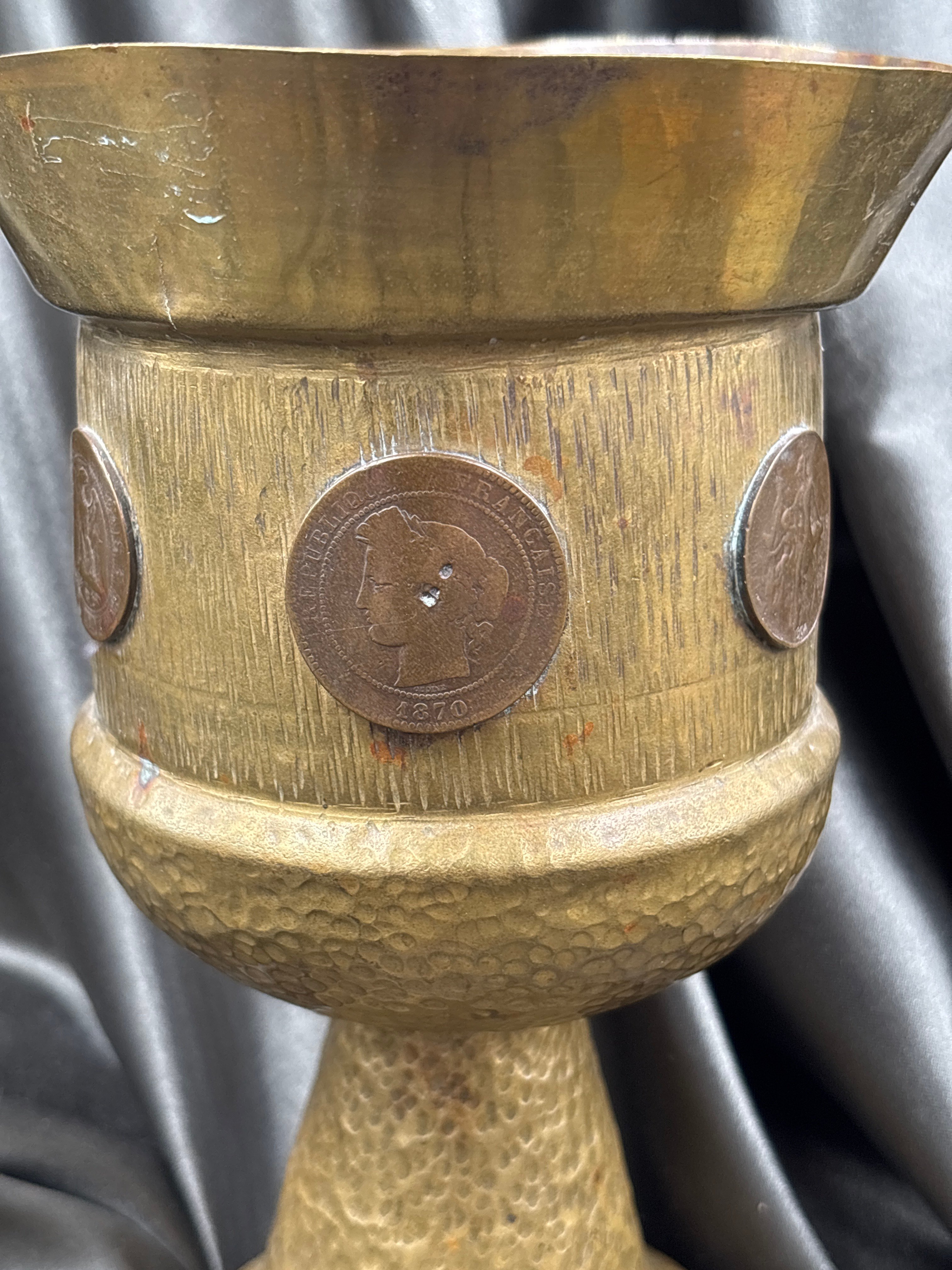 WWI TRENCH ART VASE — image 4