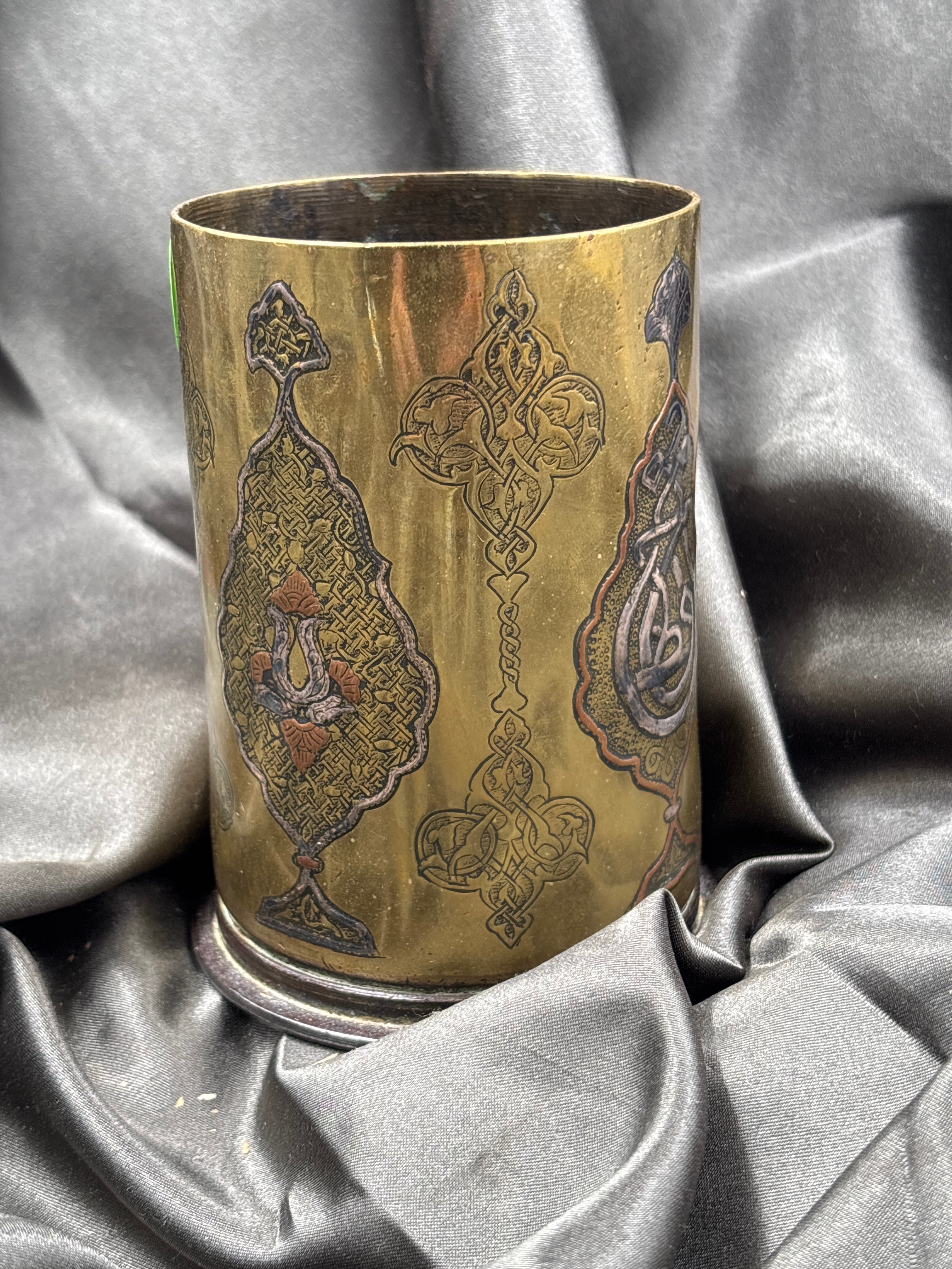 WWI GERMAN SHELL SOUVENIR TRENCH ART — image 4