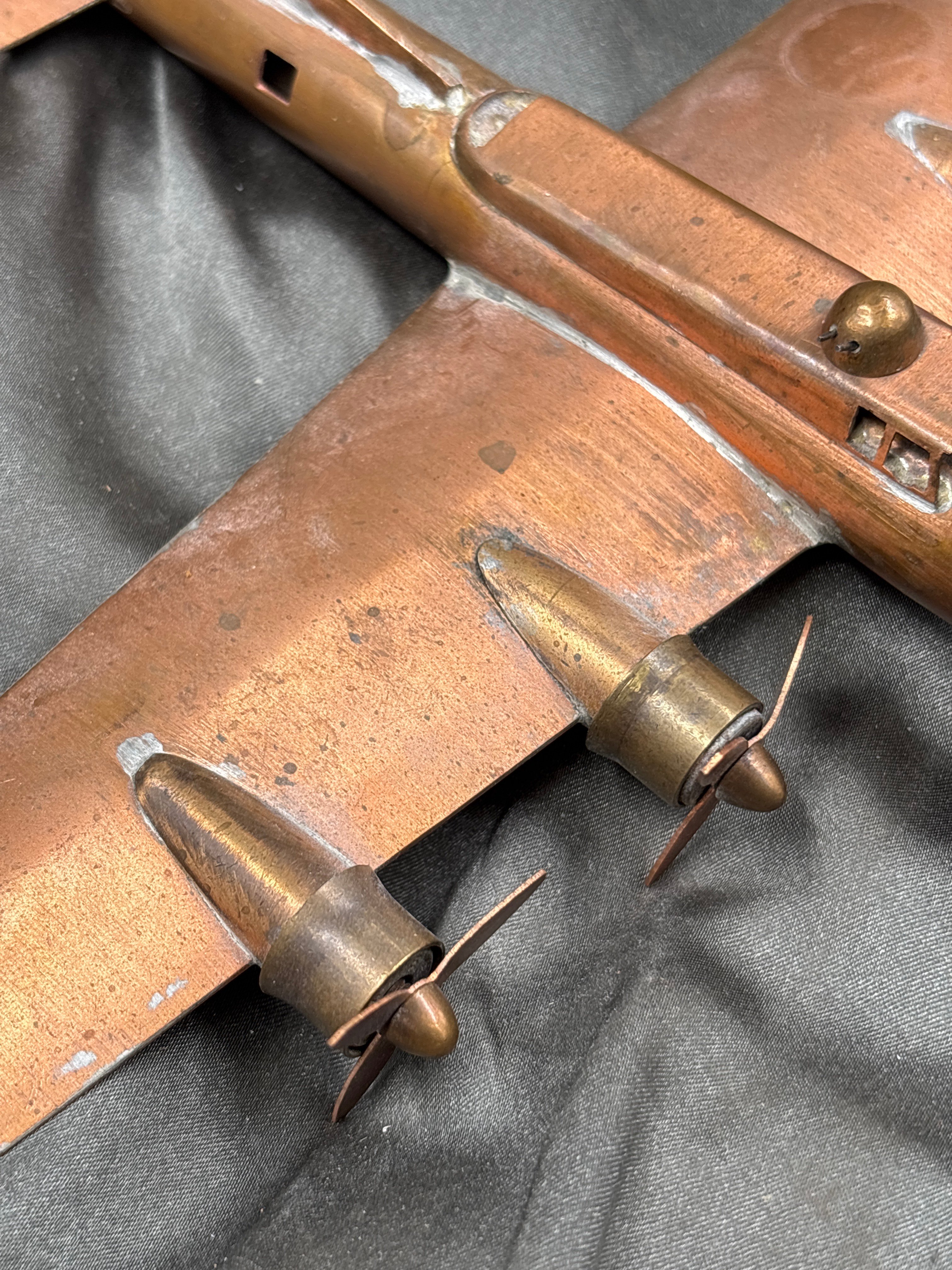 WWII ERA TRENCH ART AIRPLANE — image 2