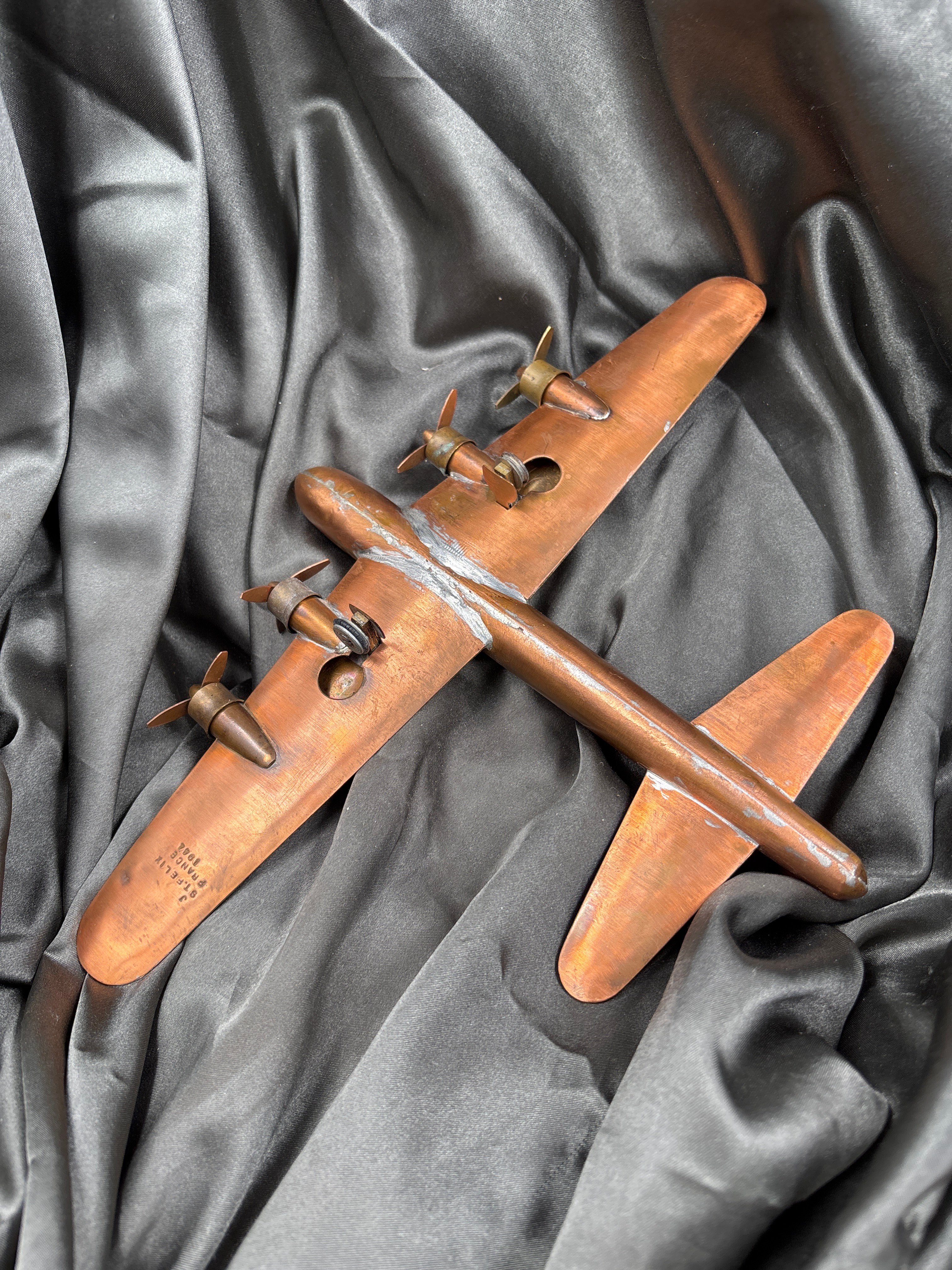 WWII ERA TRENCH ART AIRPLANE — image 4