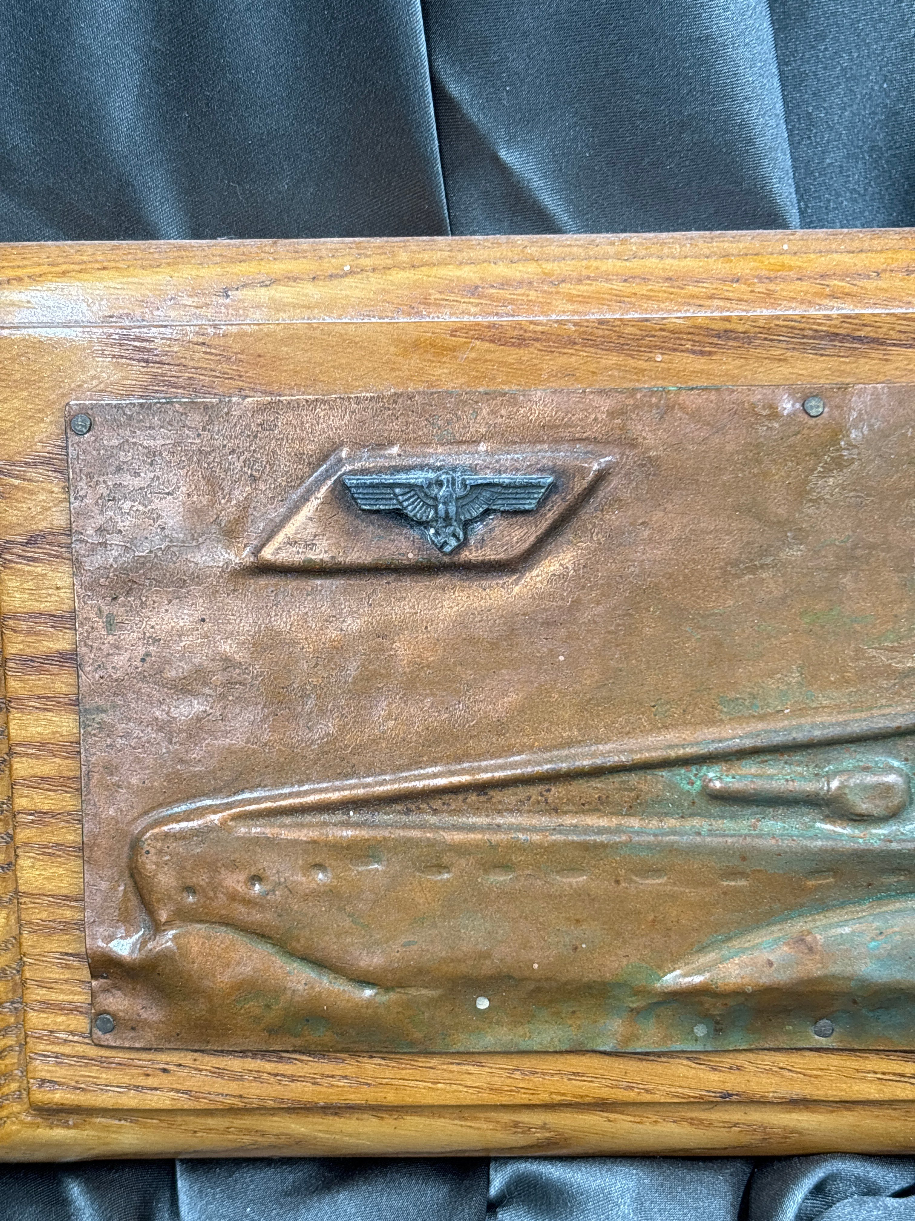 WWII GERMAN UBOAT PLAQUE — image 2