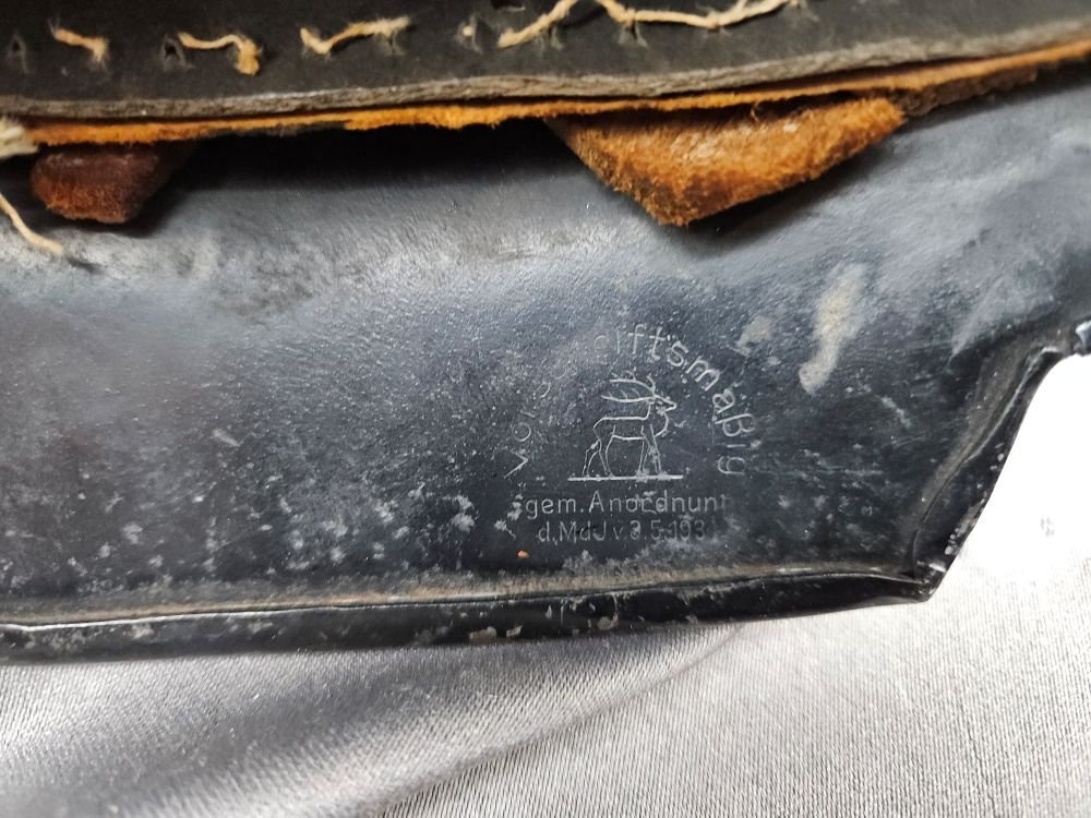 WWII German Fire Police Helmet — image 5