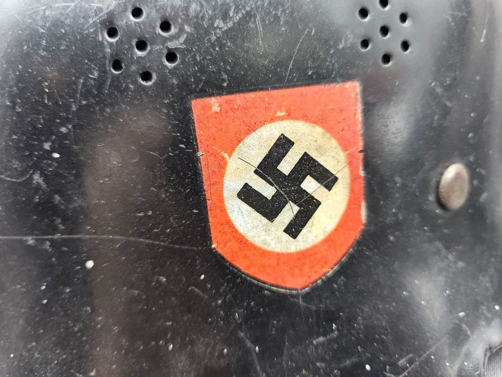 WWII German Fire Police Helmet — image 7