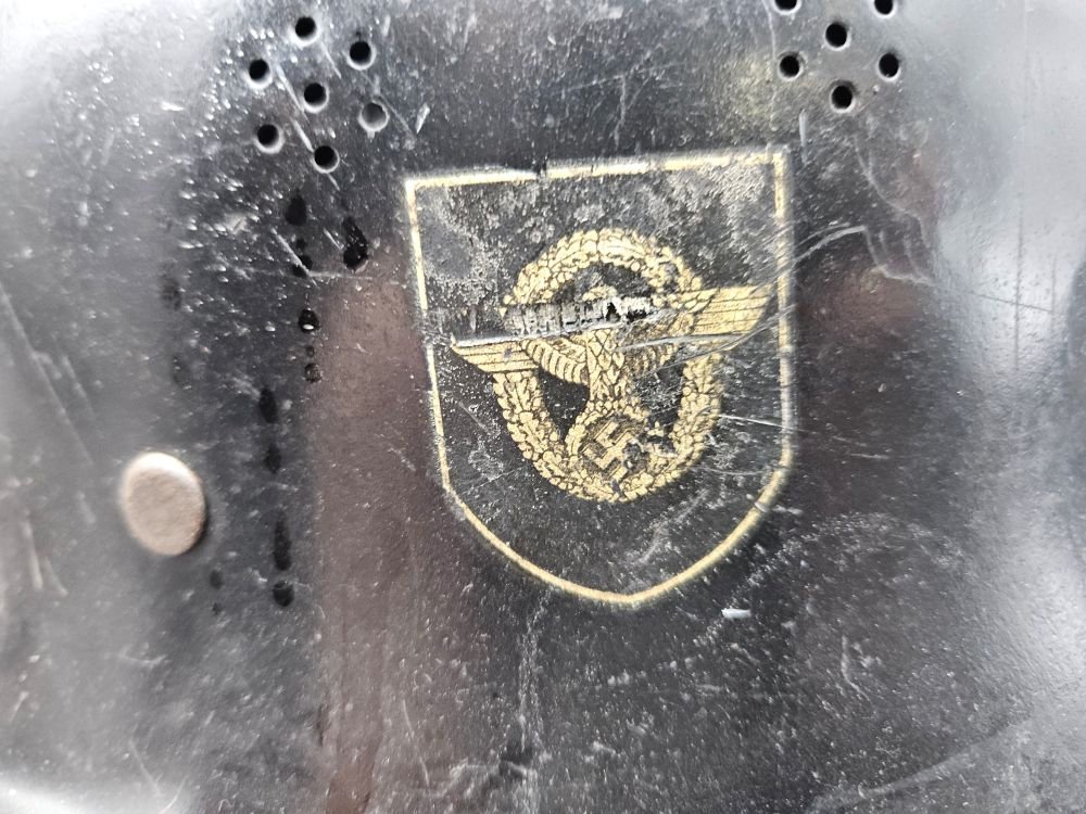 WWII German Fire Police Helmet — image 8