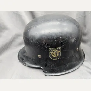 WWII German Fire Police Helmet