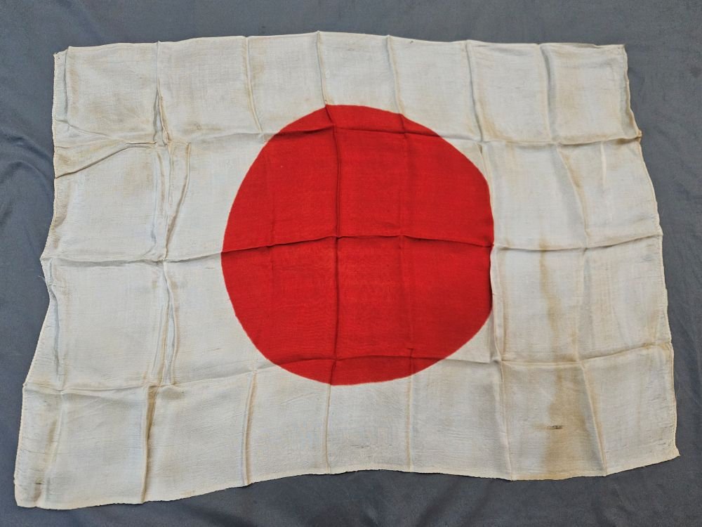 WWII Japanese Small Silk Flag