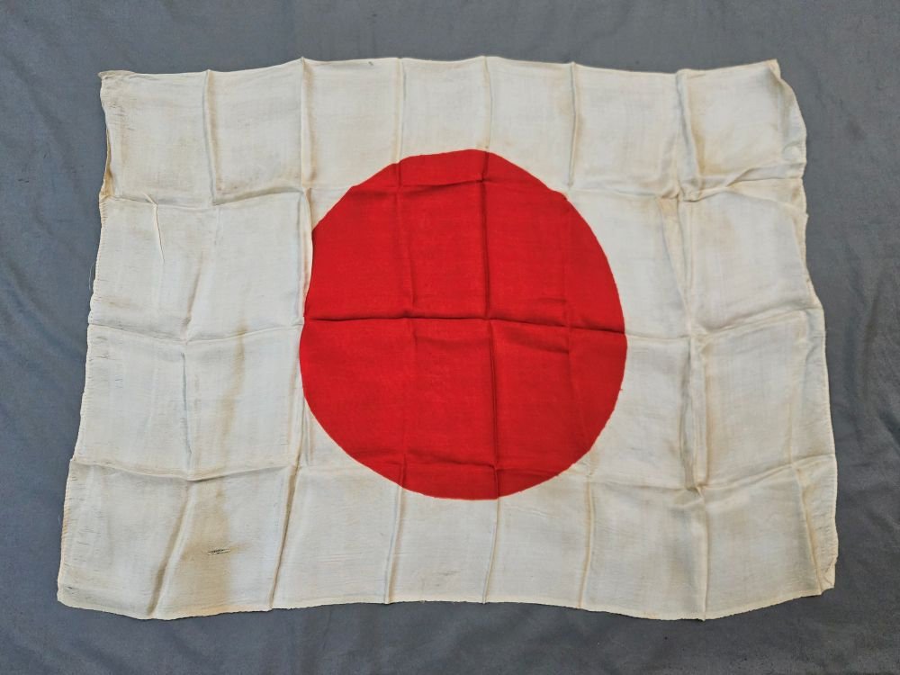 WWII Japanese Small Silk Flag — image 2