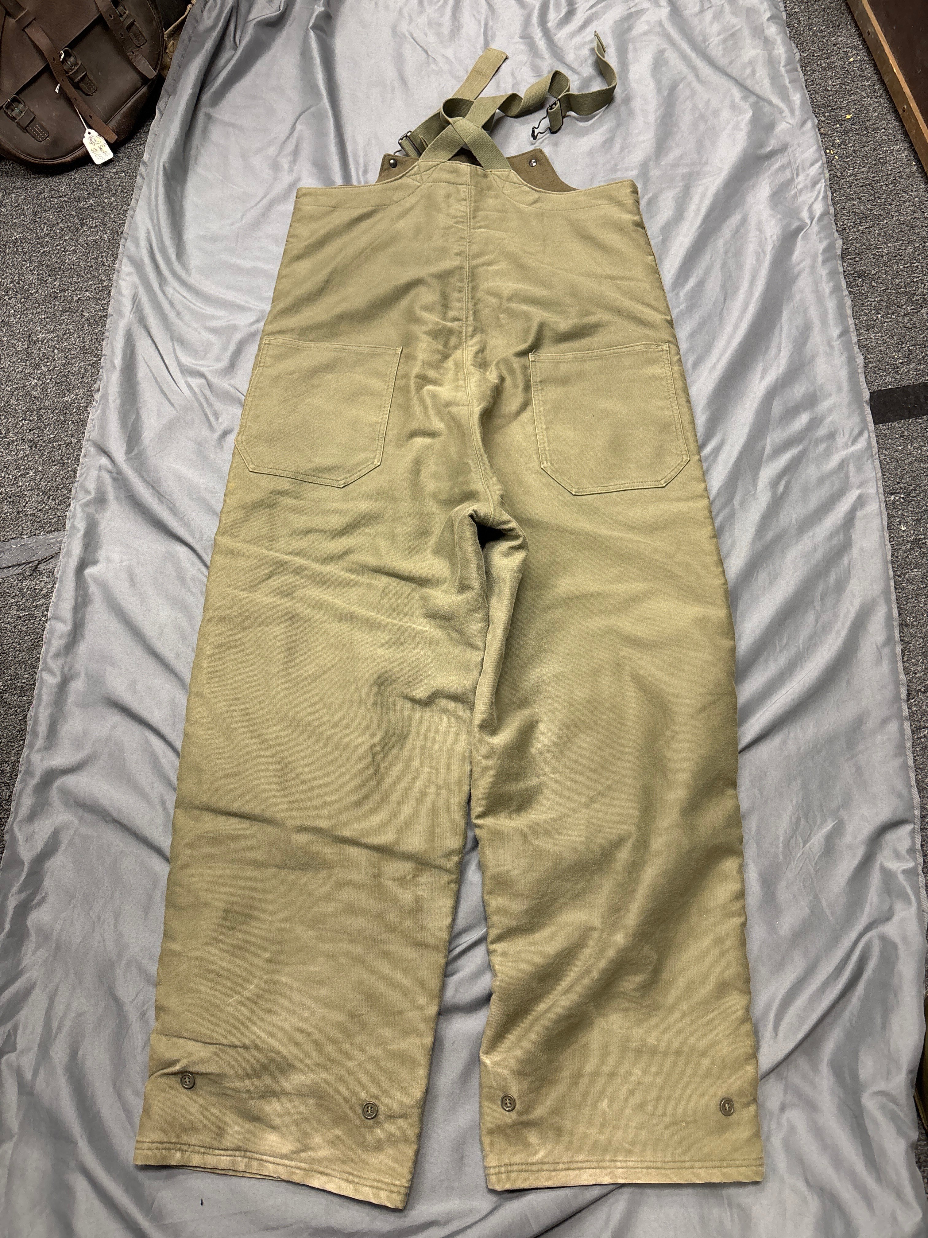 WWII US NAVY FOUL WEATHER OVERALLS — image 3