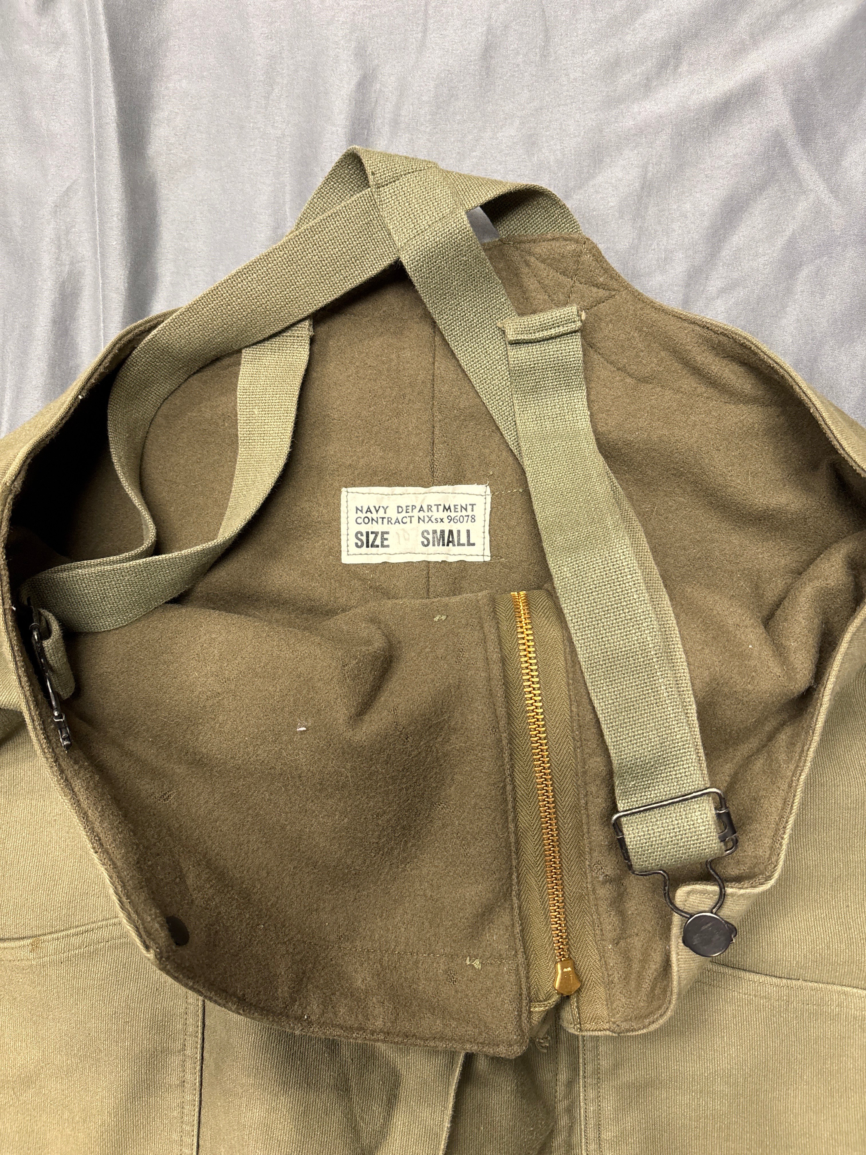 WWII US NAVY FOUL WEATHER OVERALLS — image 5