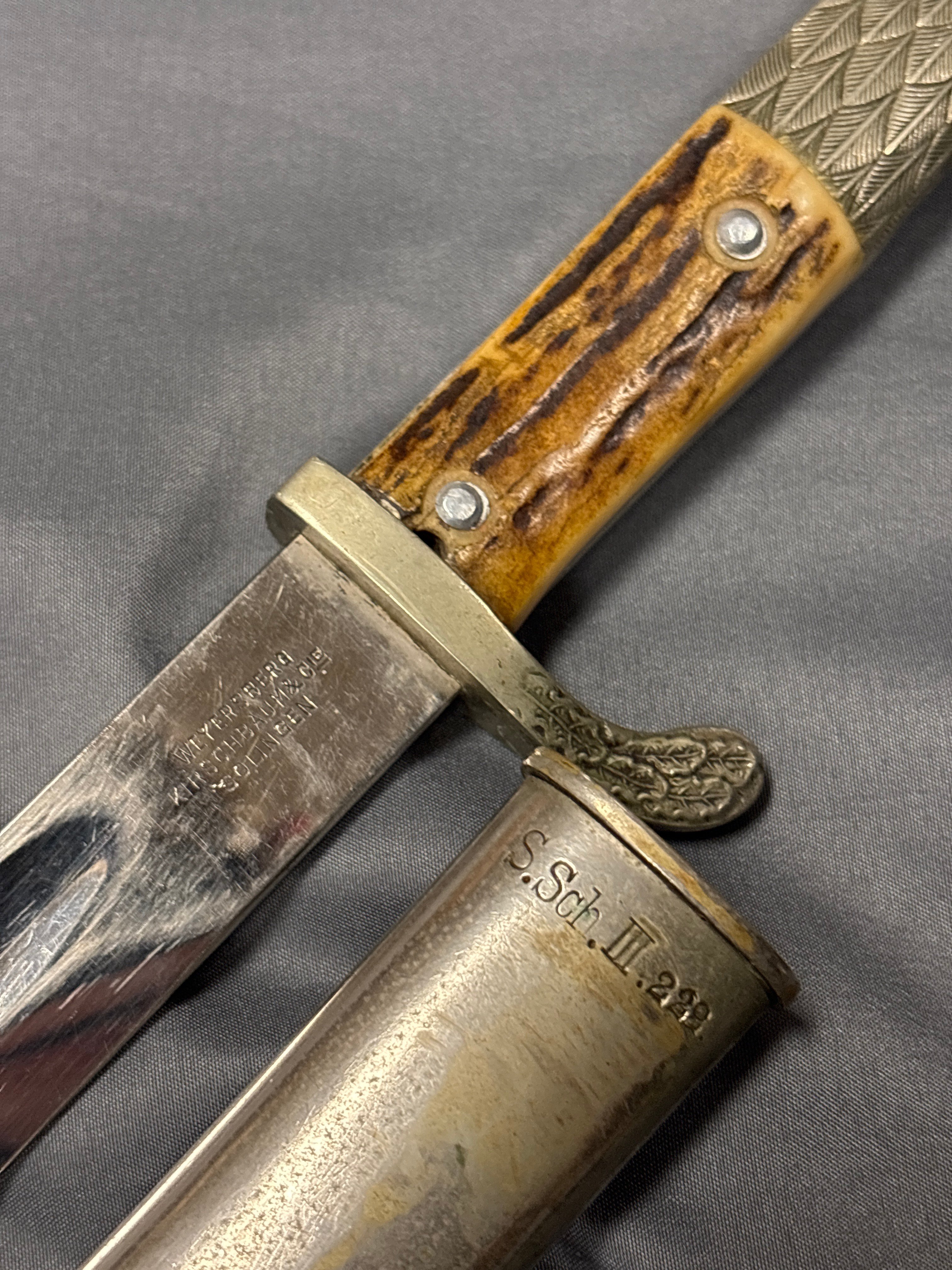 WWII GERMAN POLIZEI DRESS BAYONET UNIT MARKED — image 2