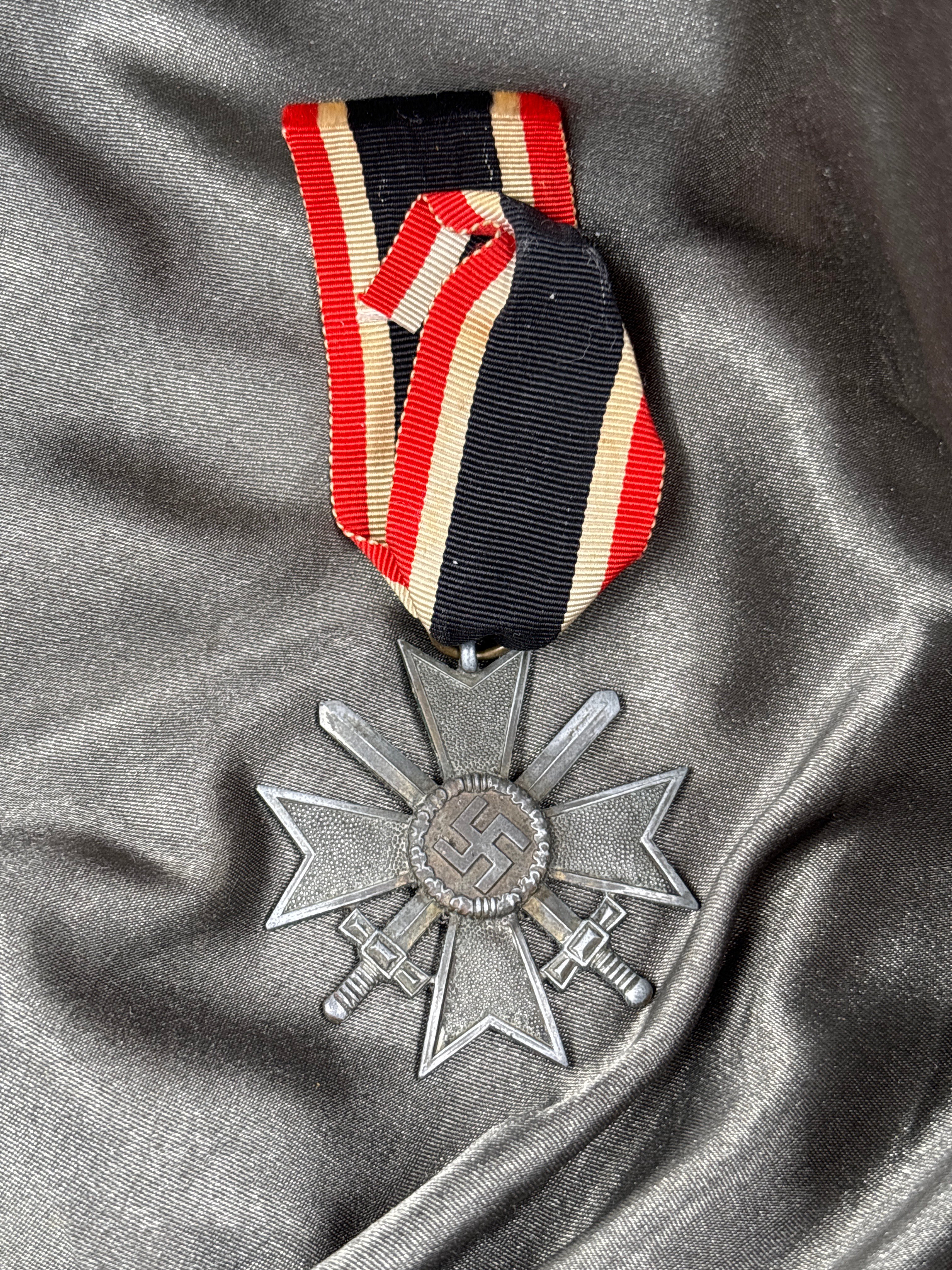 WWII GERMAN KVK MERIT MEDAL WITH SWORDS
