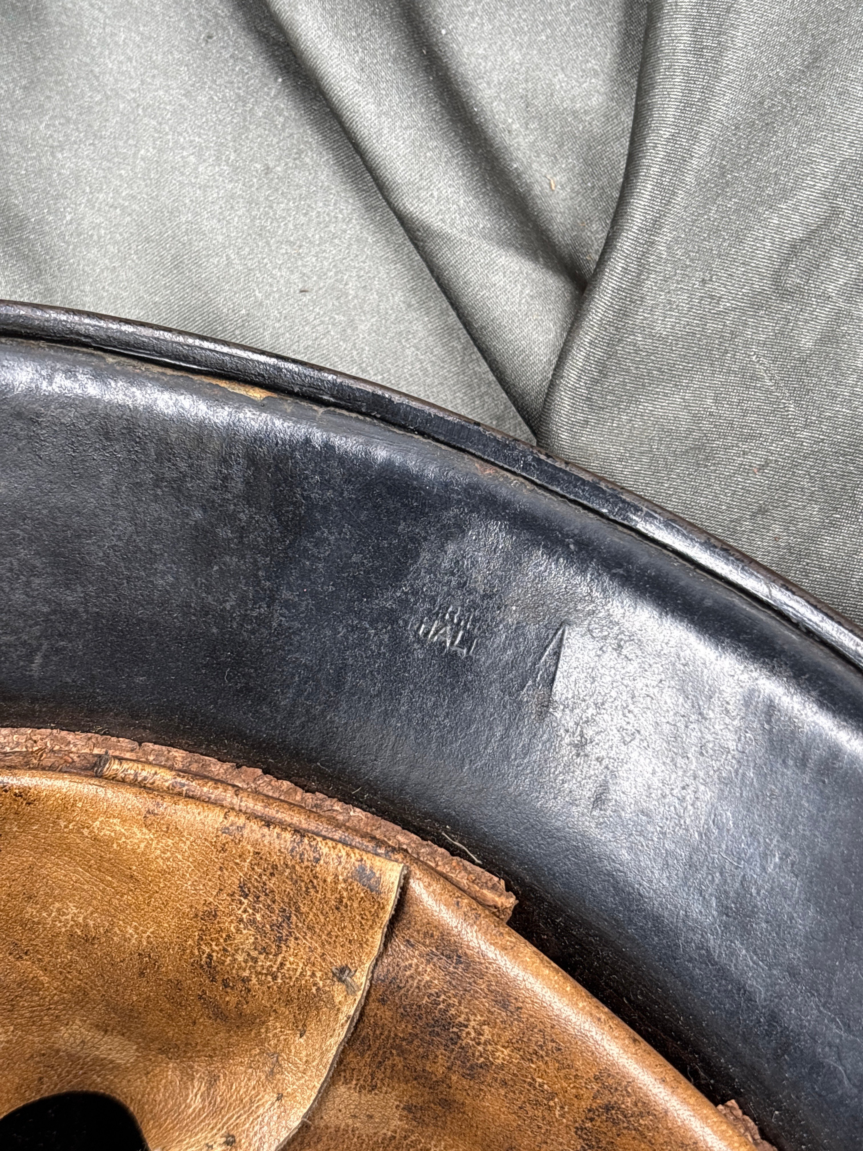 WWII GERMAN POLIZEI DOUBLE DECAL HELMET — image 6