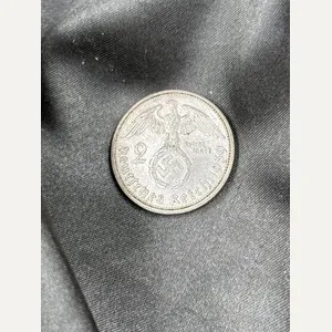 WWII GERMAN 2 REICH SILVER COIN