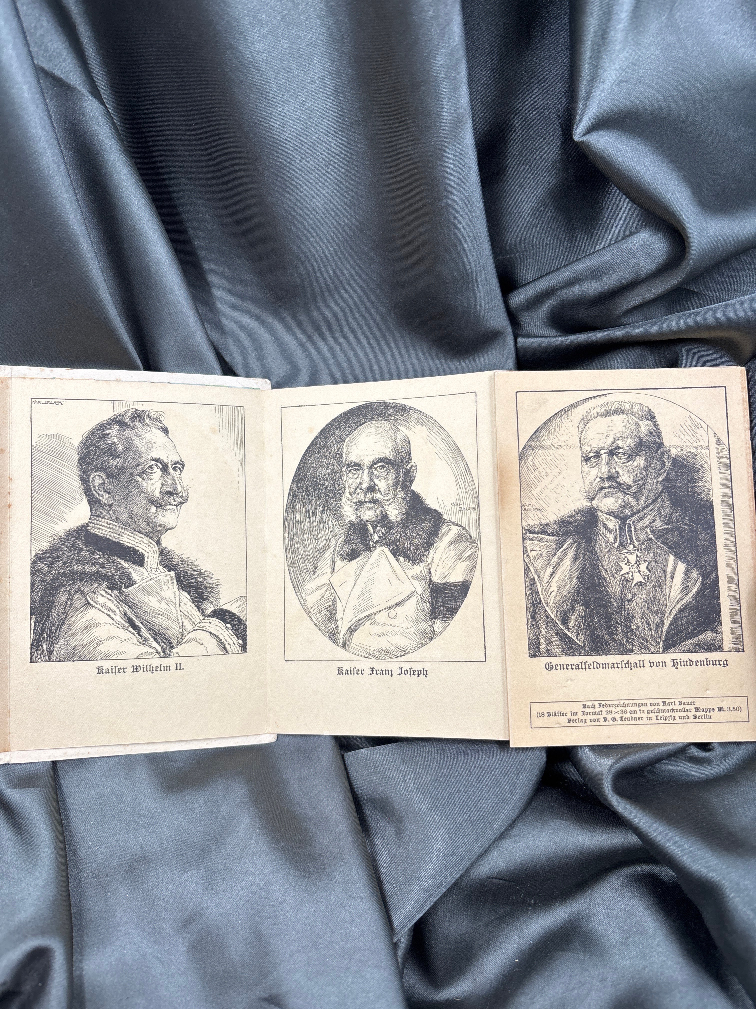 WWI GERMAN GREAT LEADERS ACCORDION BOOKLET — image 2