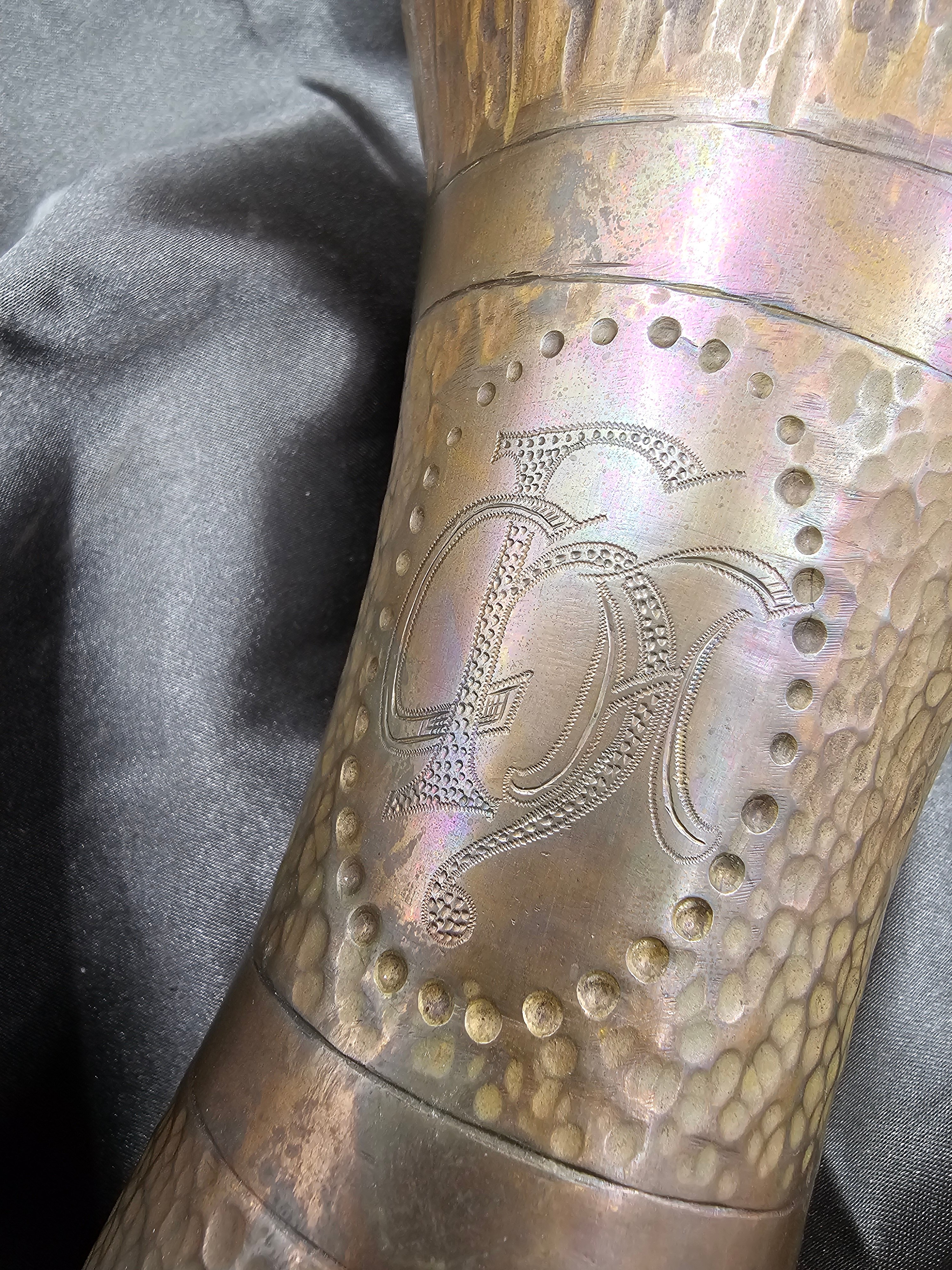 WWI US TRENCH ART VASE — image 3